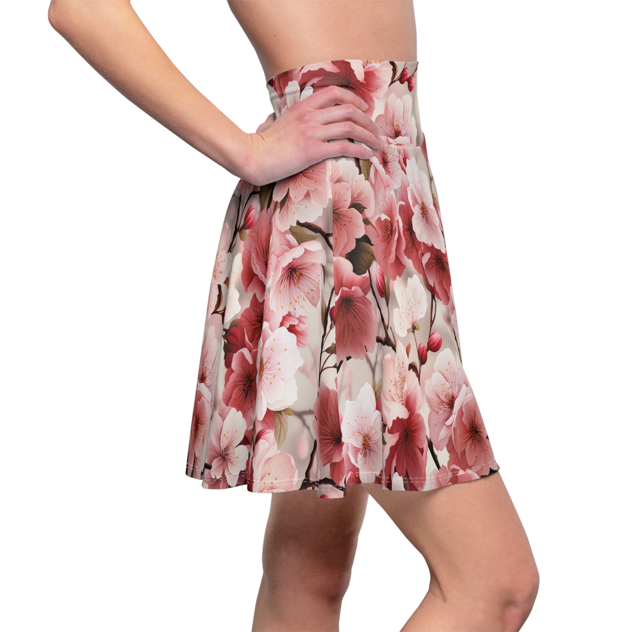 Women's Skater Skirt (AOP) - Seamless Watercolor Designs 08