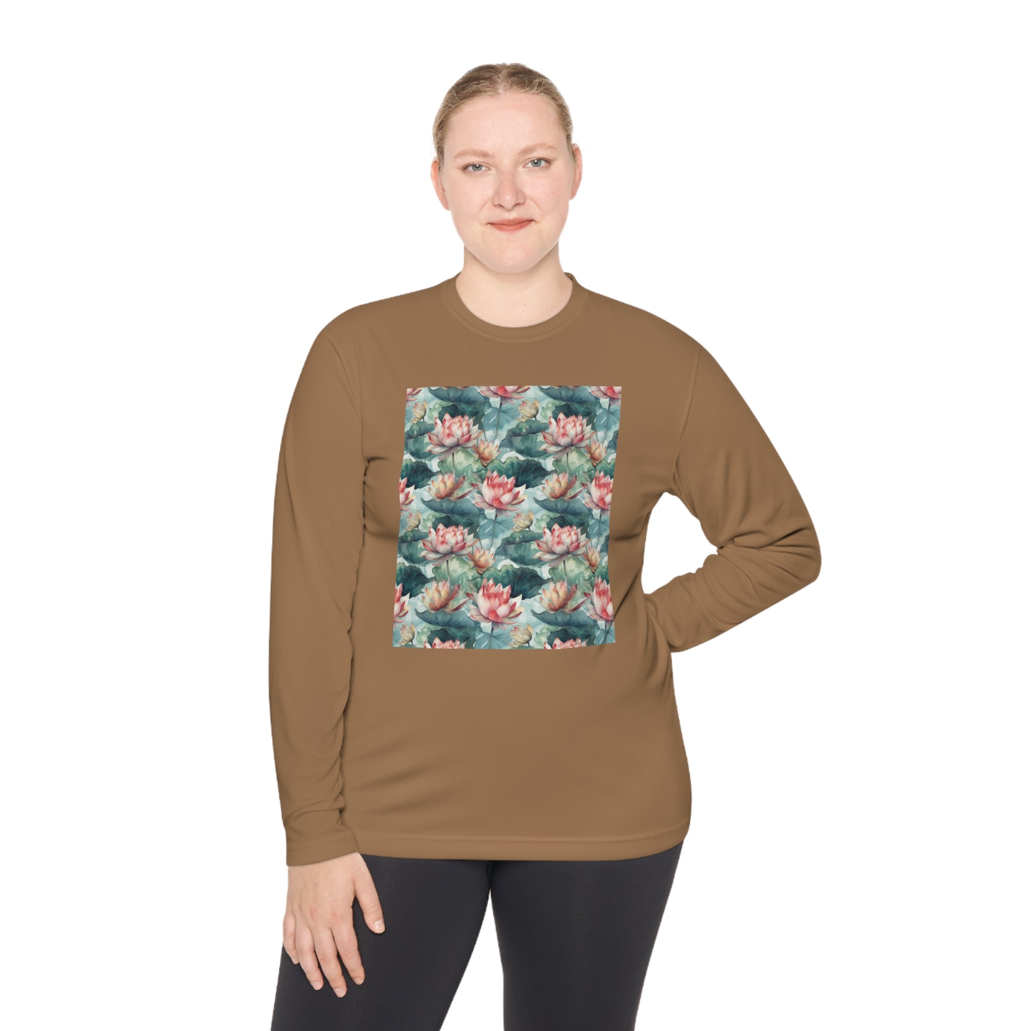 Unisex Lightweight Long Sleeve Tee (AOP) - Abstract Designs 13