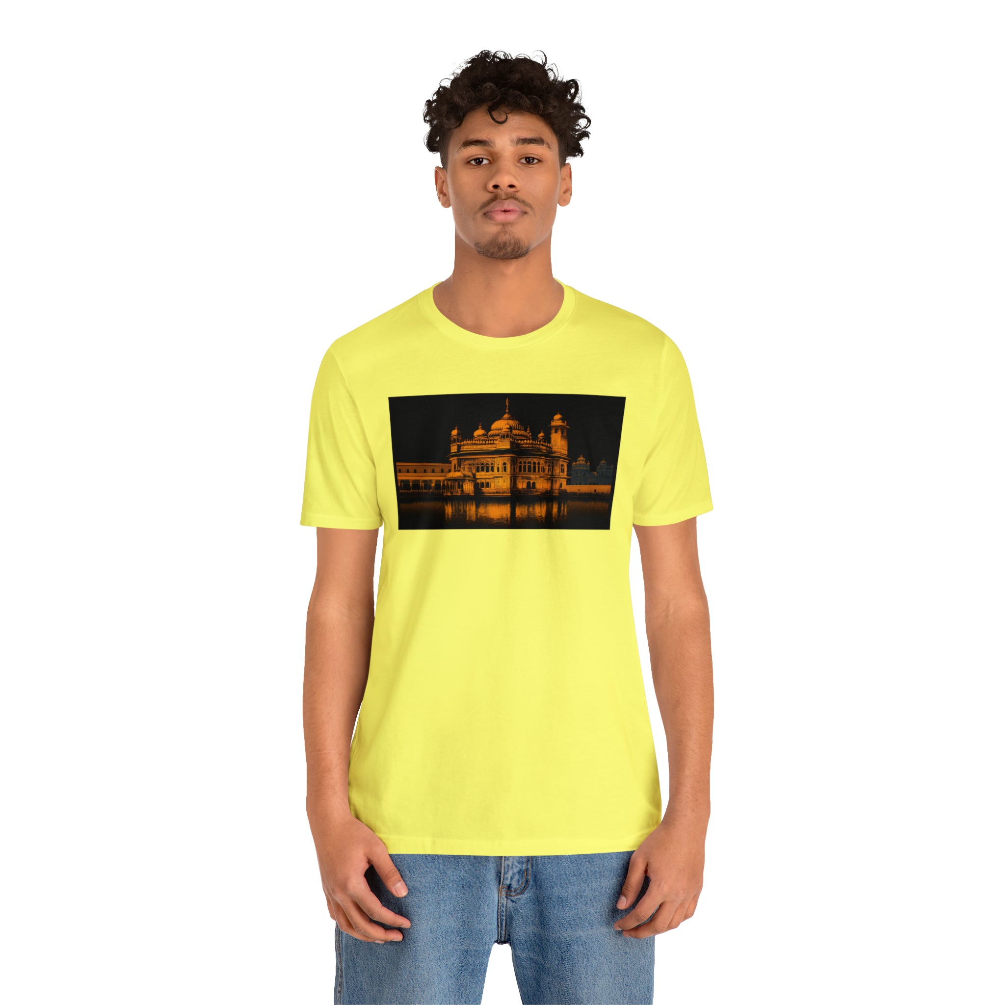 Unisex Jersey Short Sleeve Tee - Golden Temple, India