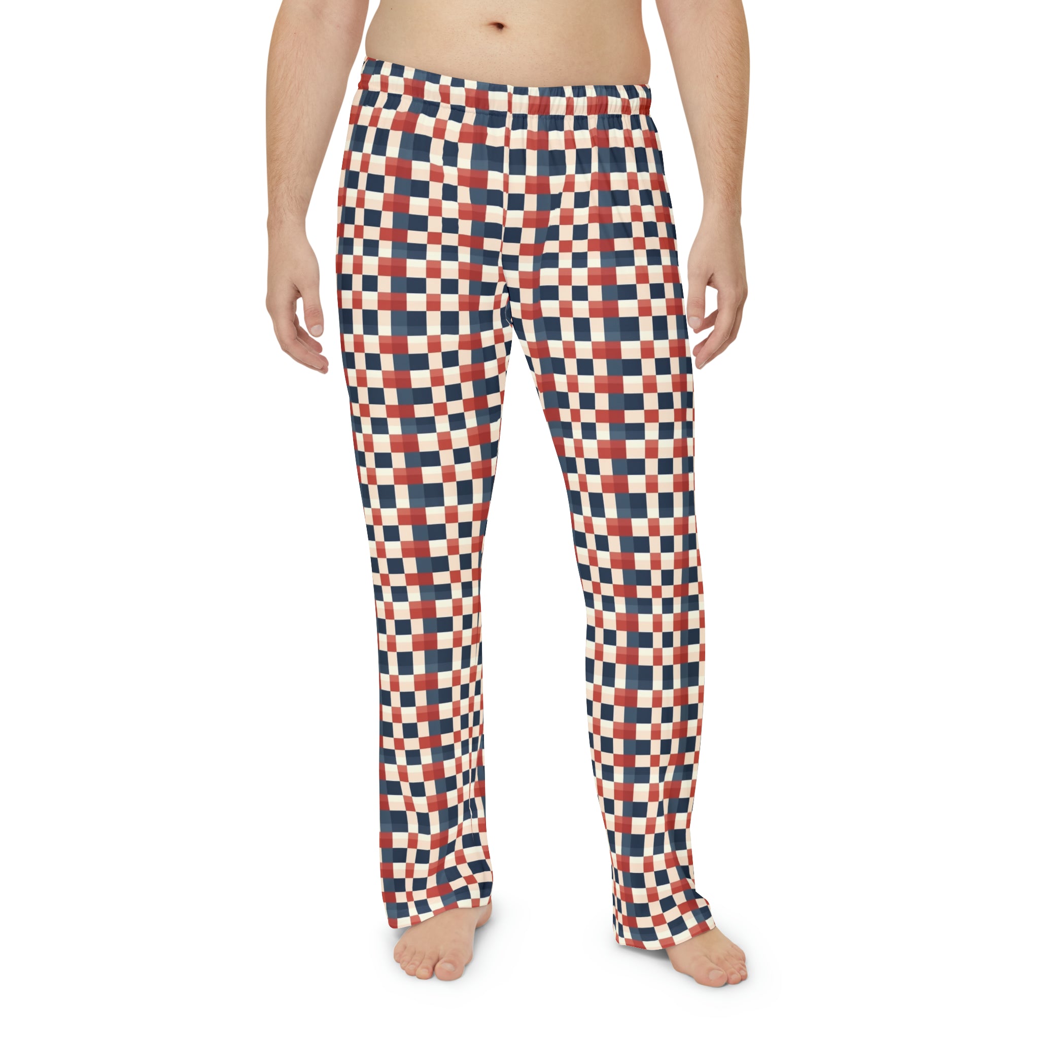 Men's Pajama Pants (AOP) - Seamless Checkered Designs 14