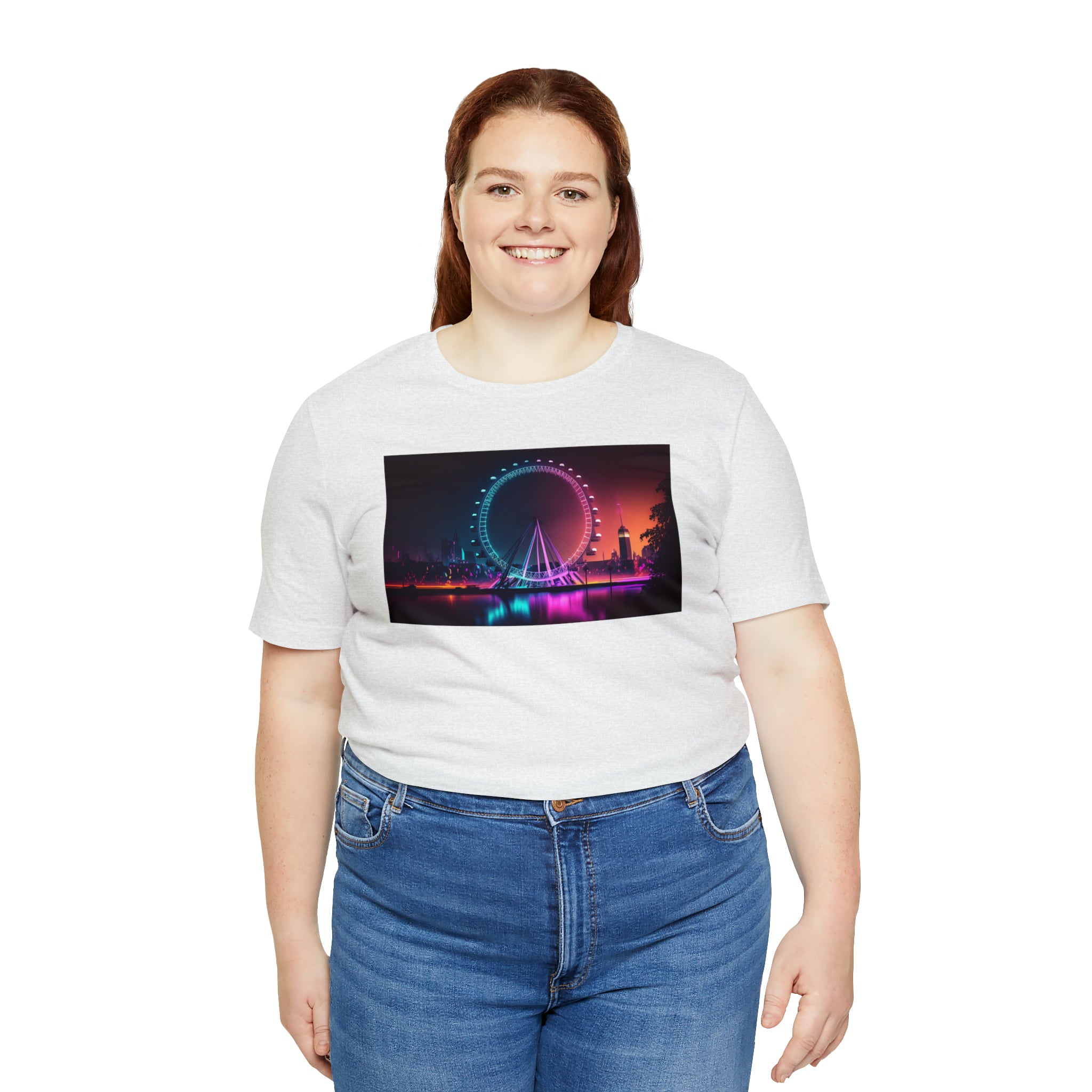 Unisex Jersey Short Sleeve Tee - London Eye, UK