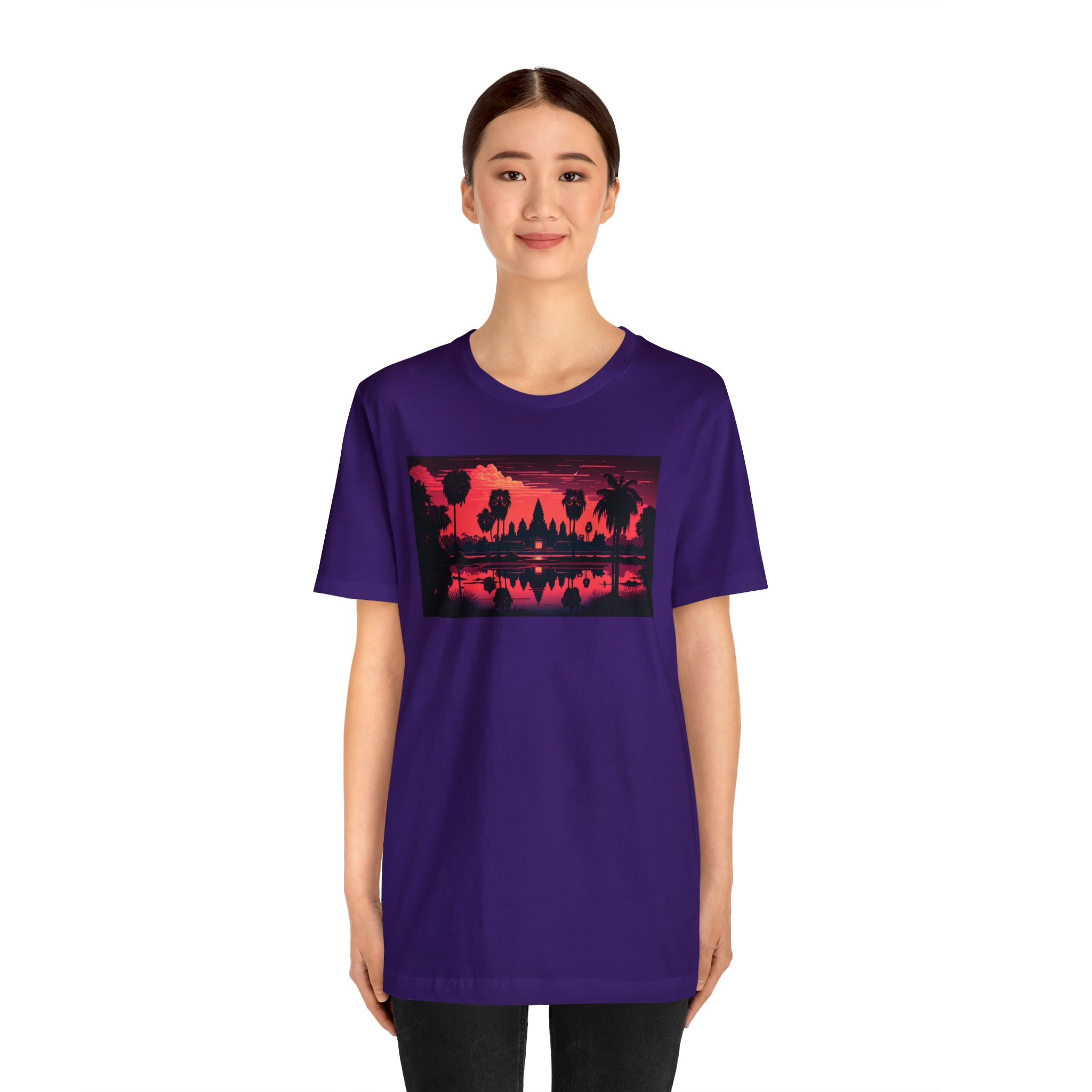 Unisex Jersey Short Sleeve Tee - Angkor Wat, Cambodia