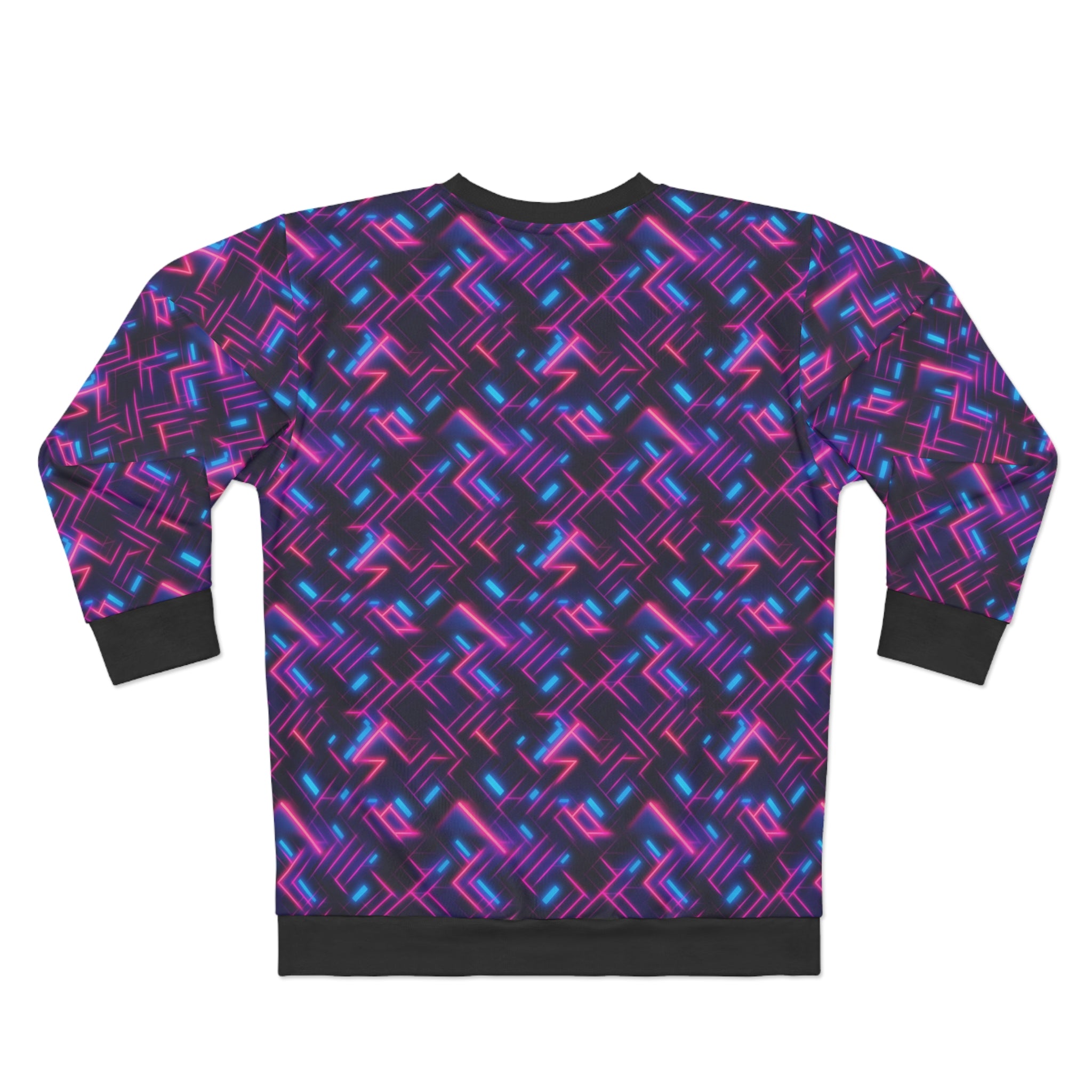 Unisex Sweatshirt (AOP) - Seamless Synthwave Designs 01