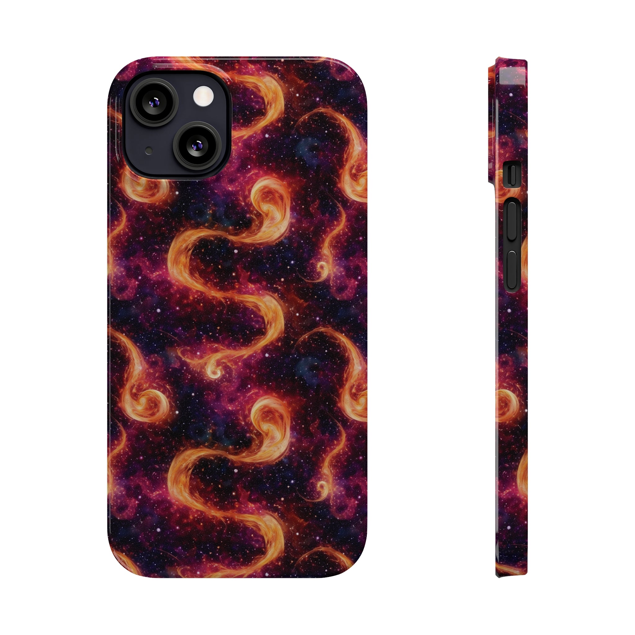 Slim Phone Cases (AOP) - Seamless Fantasy Galaxies 03