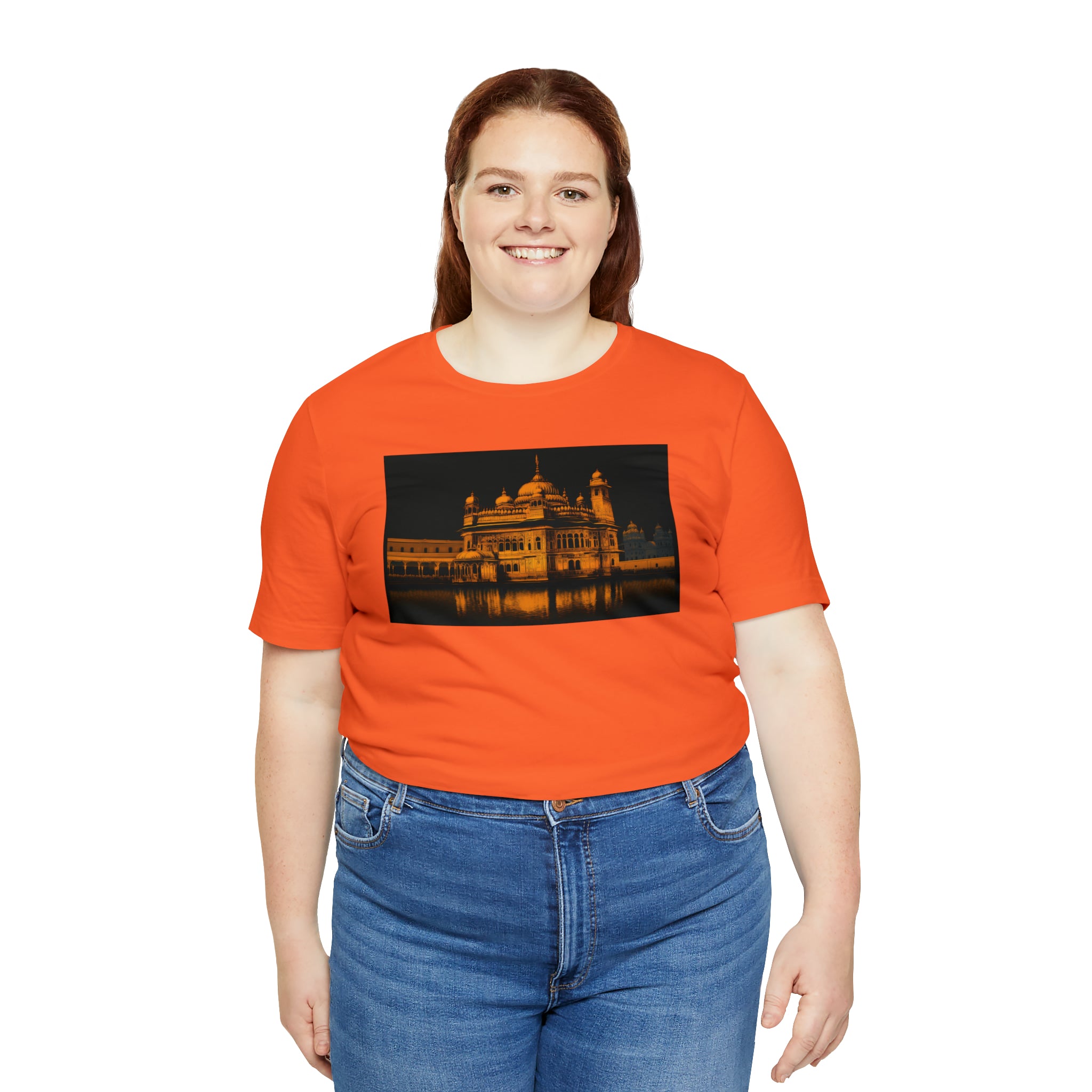 Unisex Jersey Short Sleeve Tee - Golden Temple, India