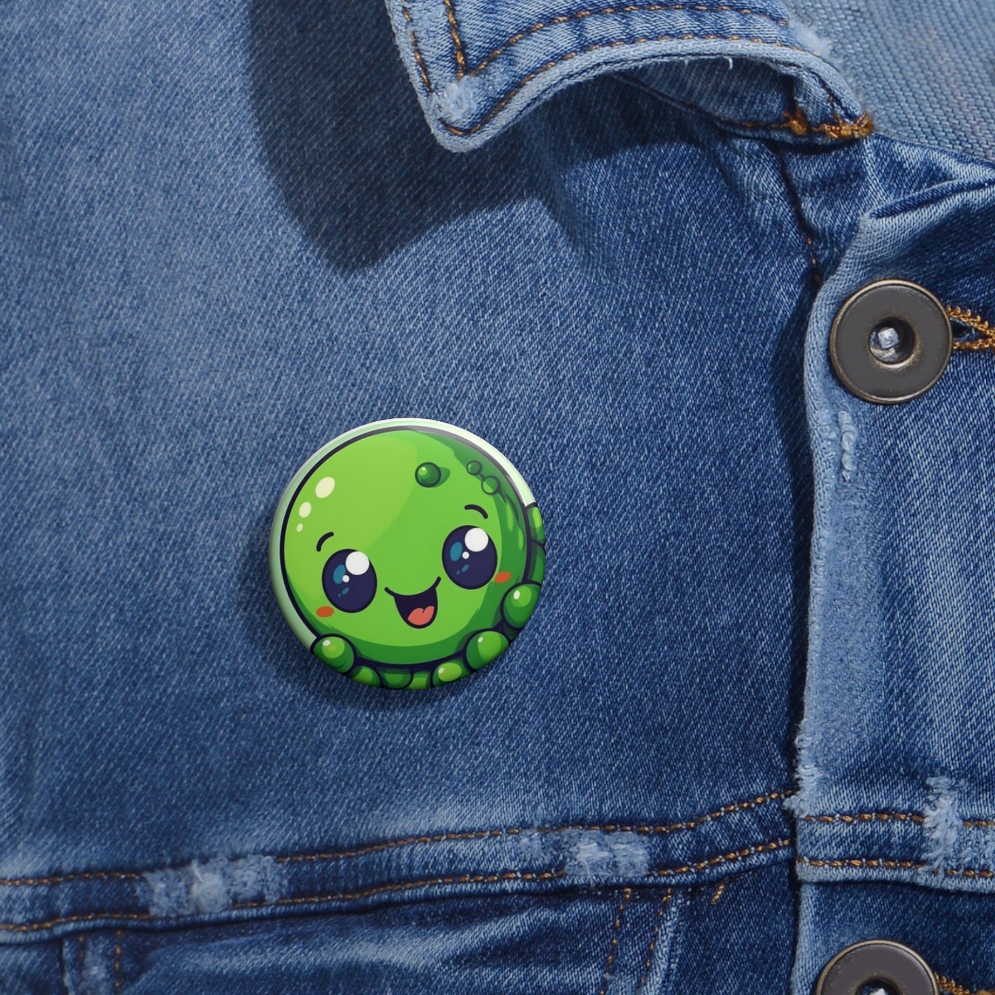 Custom Pin Buttons - Peas