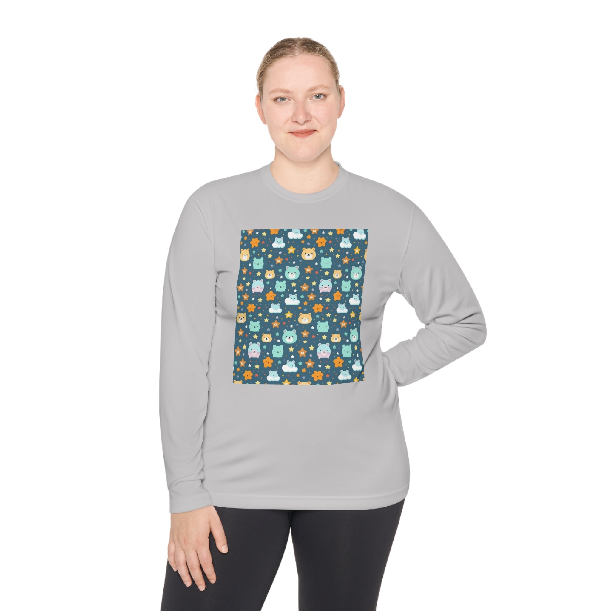 Unisex Lightweight Long Sleeve Tee (AOP) - Abstract Designs 06