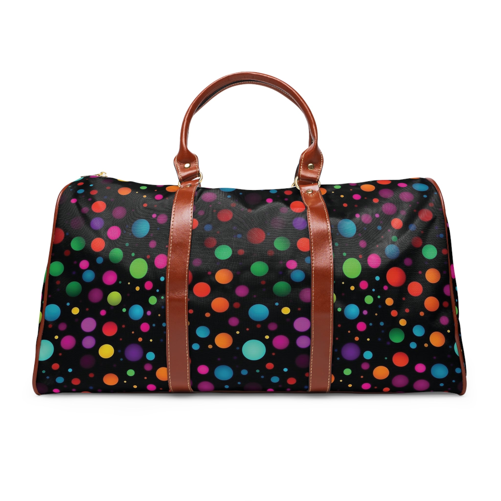 Waterproof Travel Bag (AOP) - Polka Dots Design 07