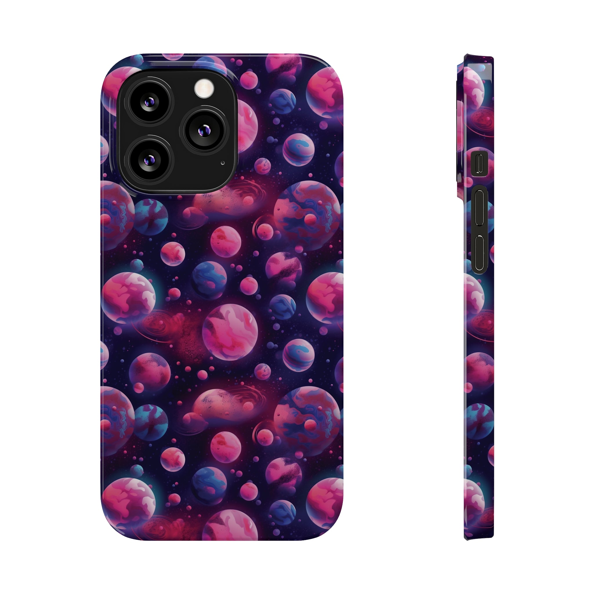 Slim Phone Cases (AOP) - Seamless Fantasy Galaxies 09