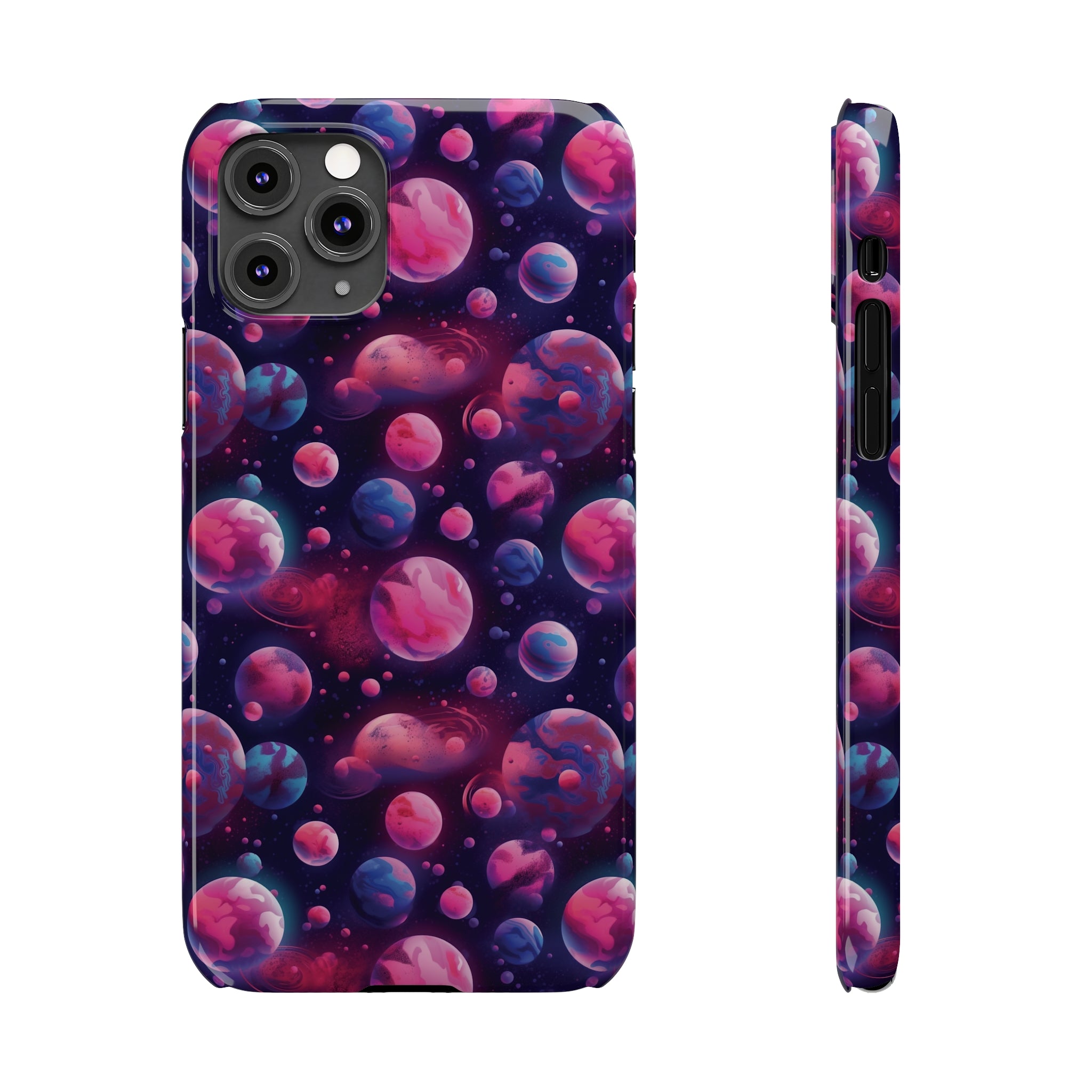 Slim Phone Cases (AOP) - Seamless Fantasy Galaxies 09