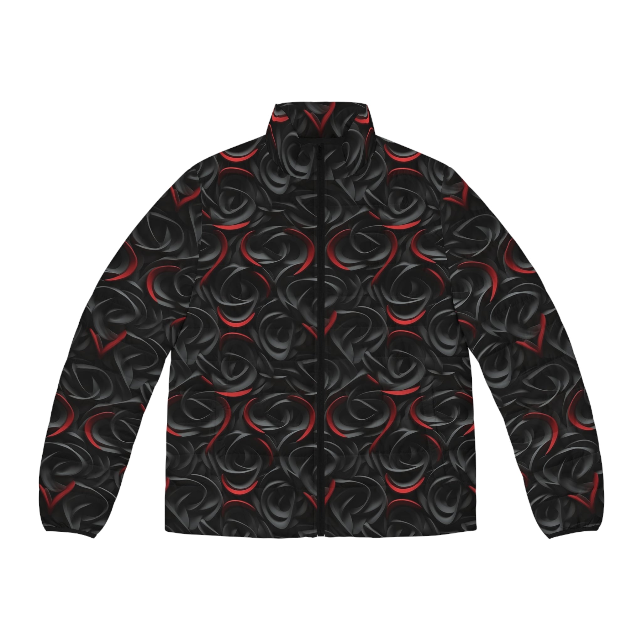 Men's Puffer Jacket (AOP) - Abstract Designs 15