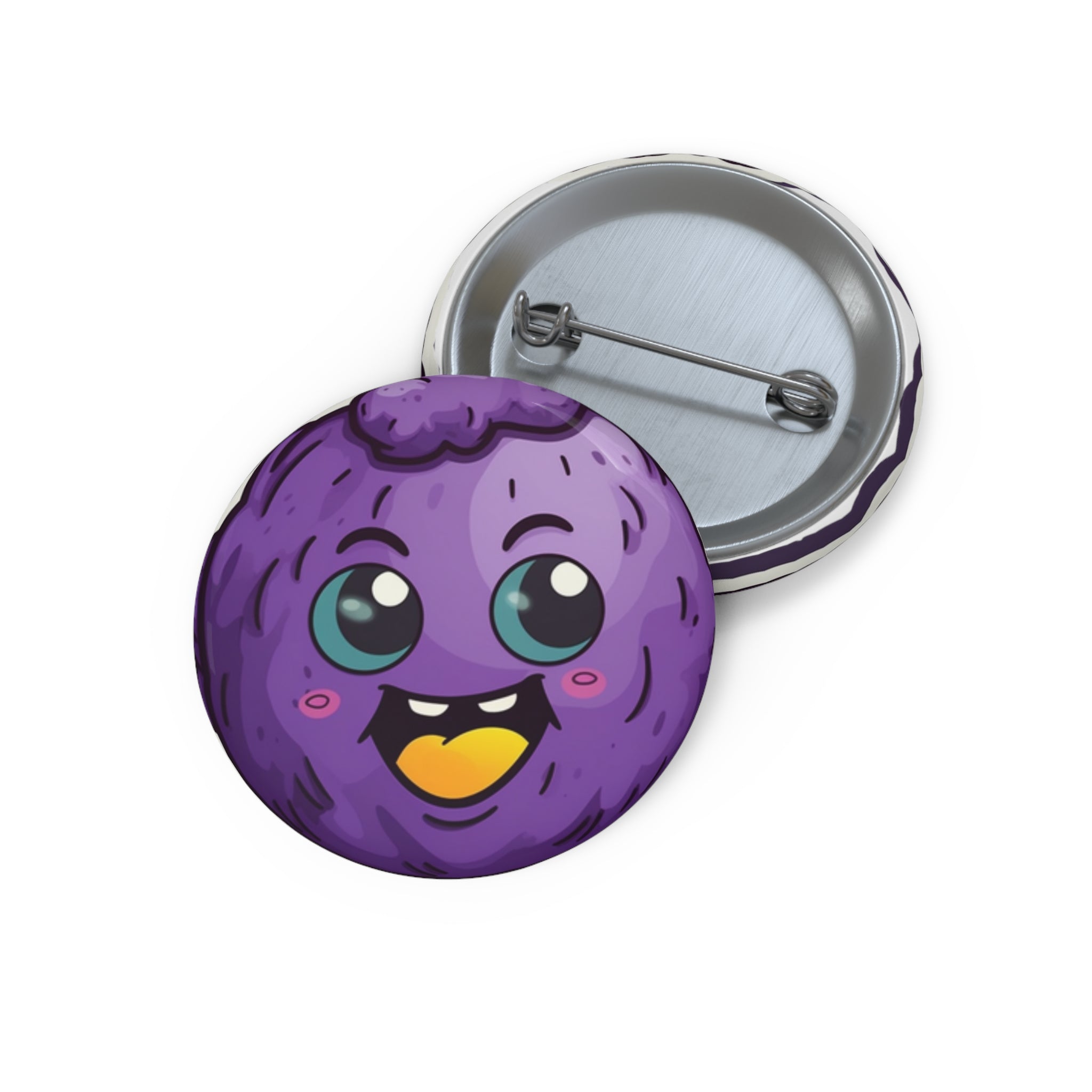 Custom Pin Buttons - Purple Potato