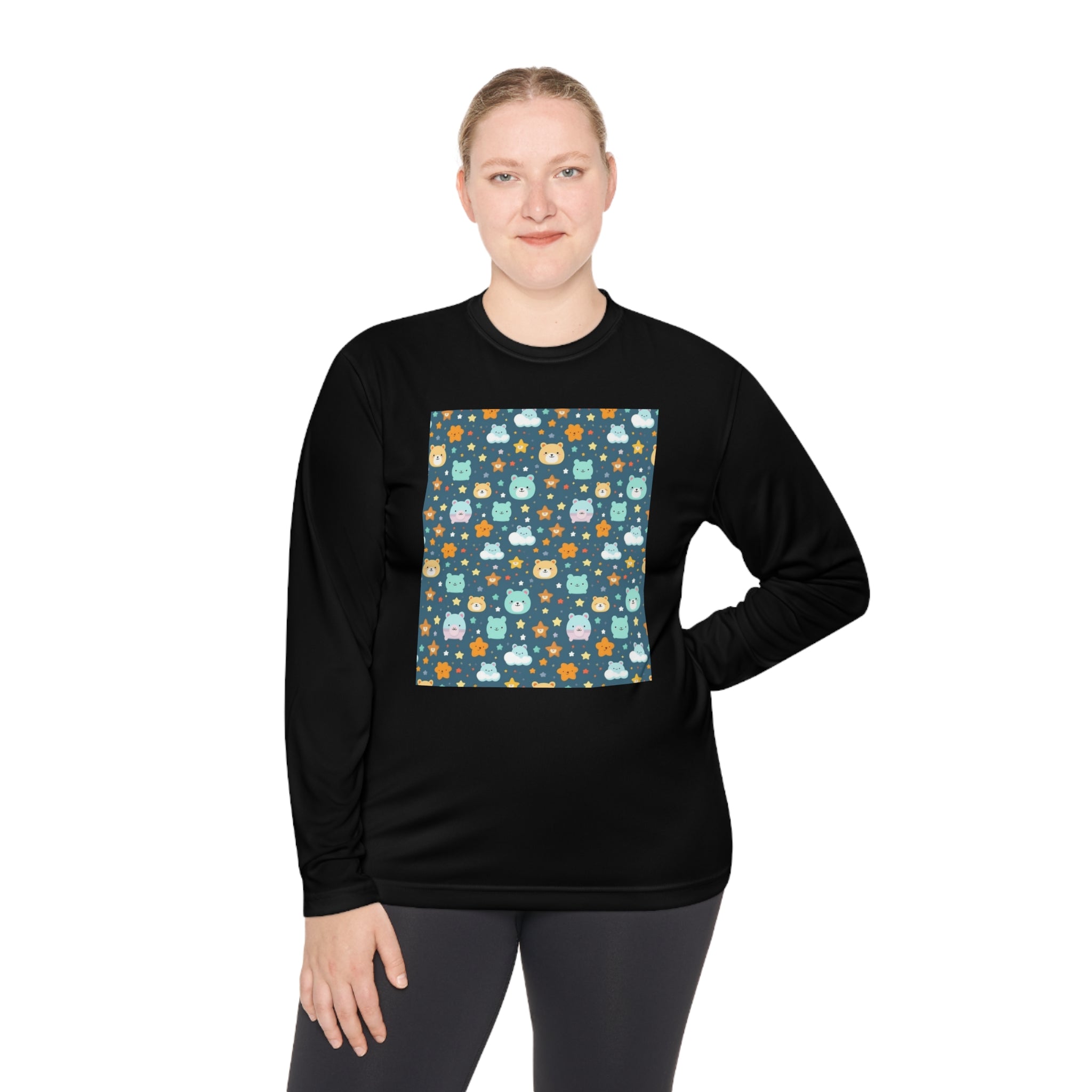 Unisex Lightweight Long Sleeve Tee (AOP) - Abstract Designs 06