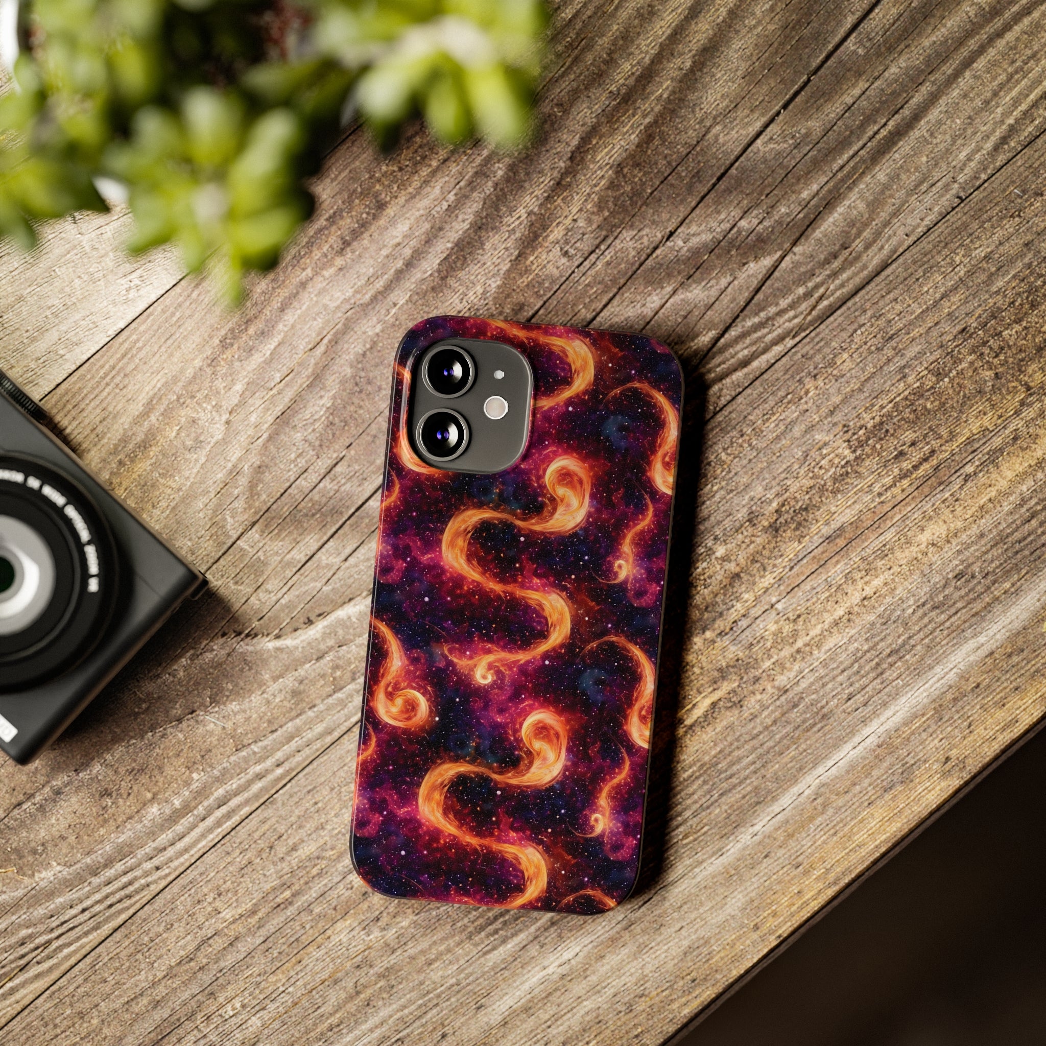 Slim Phone Cases (AOP) - Seamless Fantasy Galaxies 03