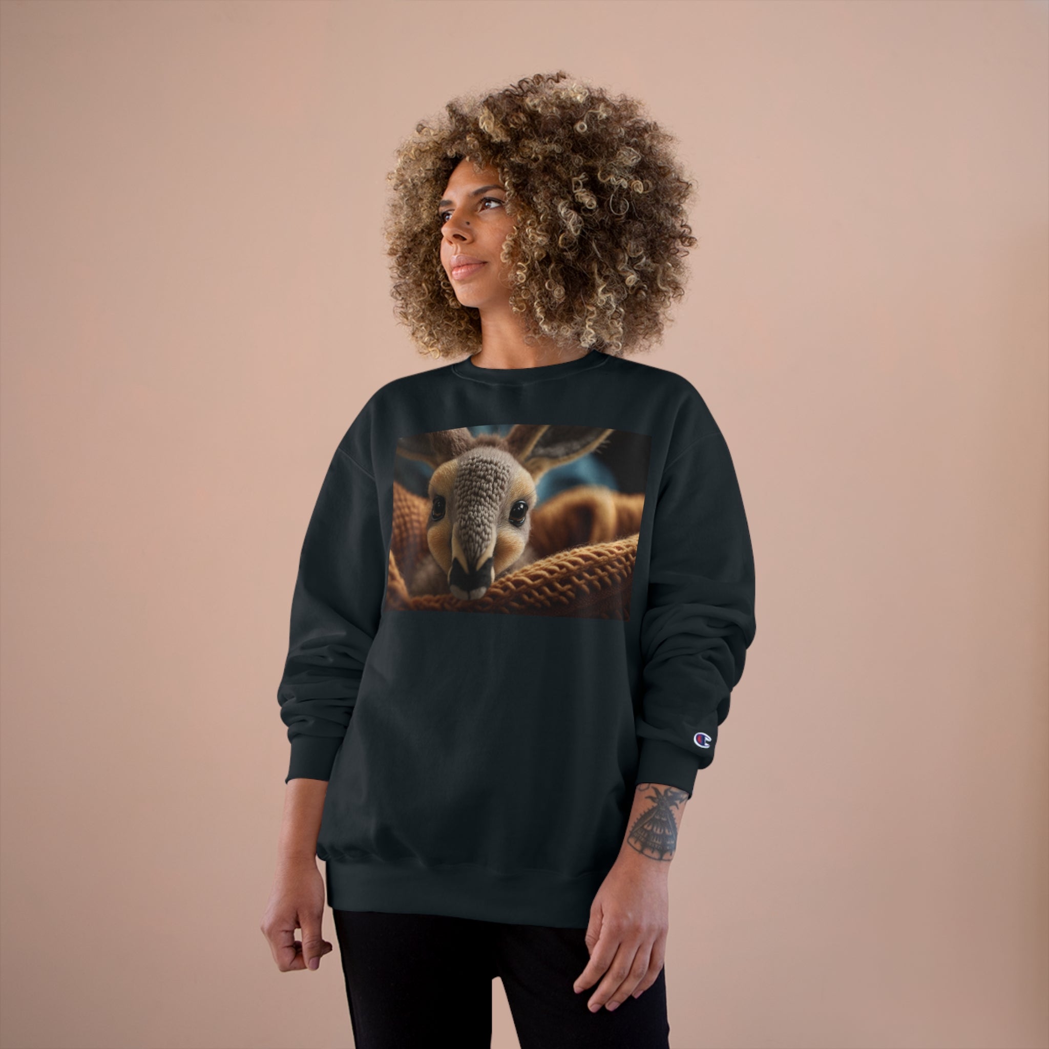 Champion Sweatshirt - Knit Animals, Kangaroo Joey