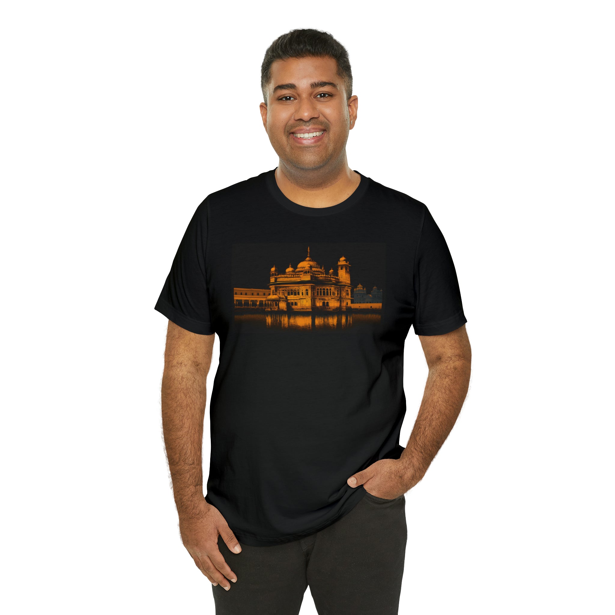 Unisex Jersey Short Sleeve Tee - Golden Temple, India