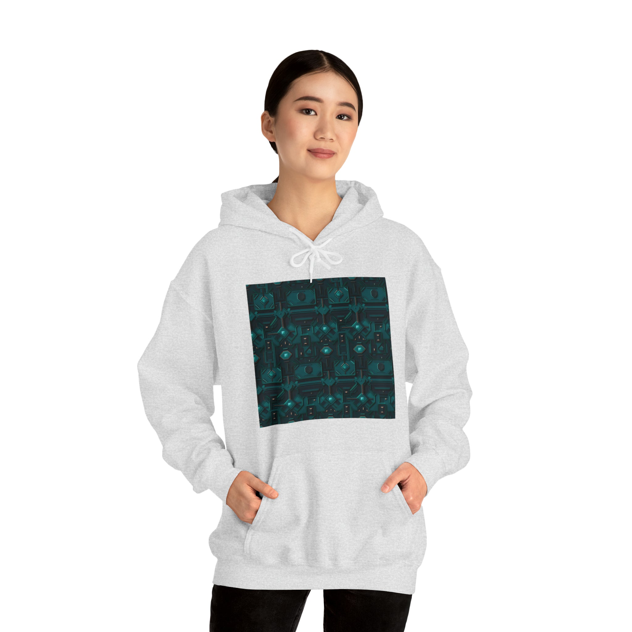 Unisex Heavy Blend™ Hooded Sweatshirt - Abstract Neon Designs 10