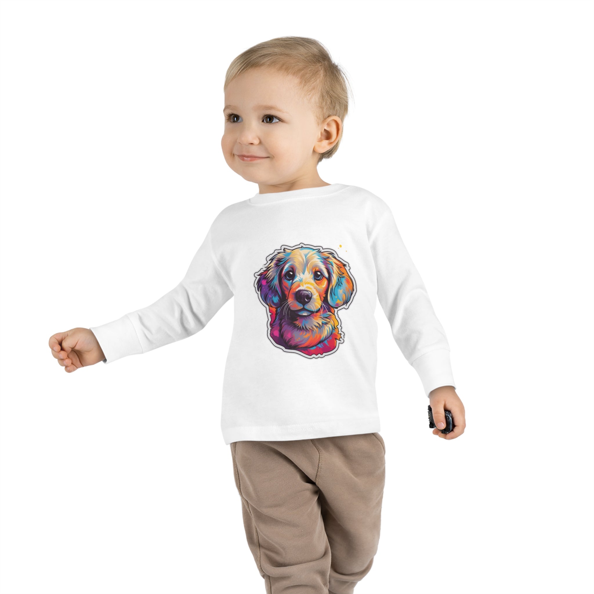 Toddler Long Sleeve Tee - Puppies 08