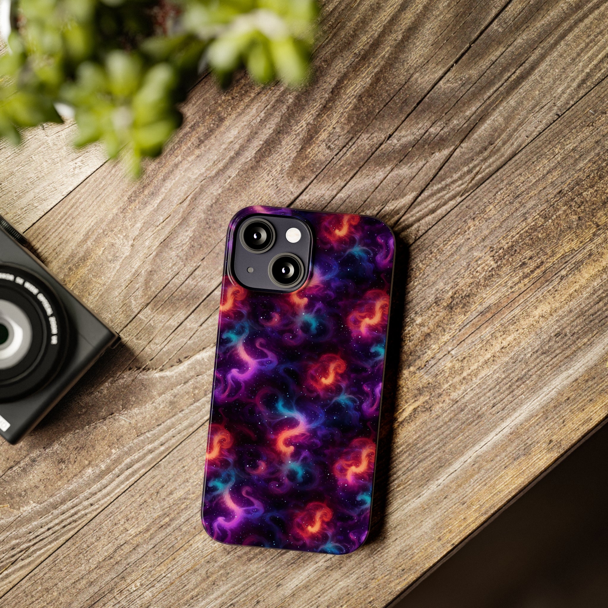 Slim Phone Cases (AOP) - Seamless Fantasy Galaxies 05