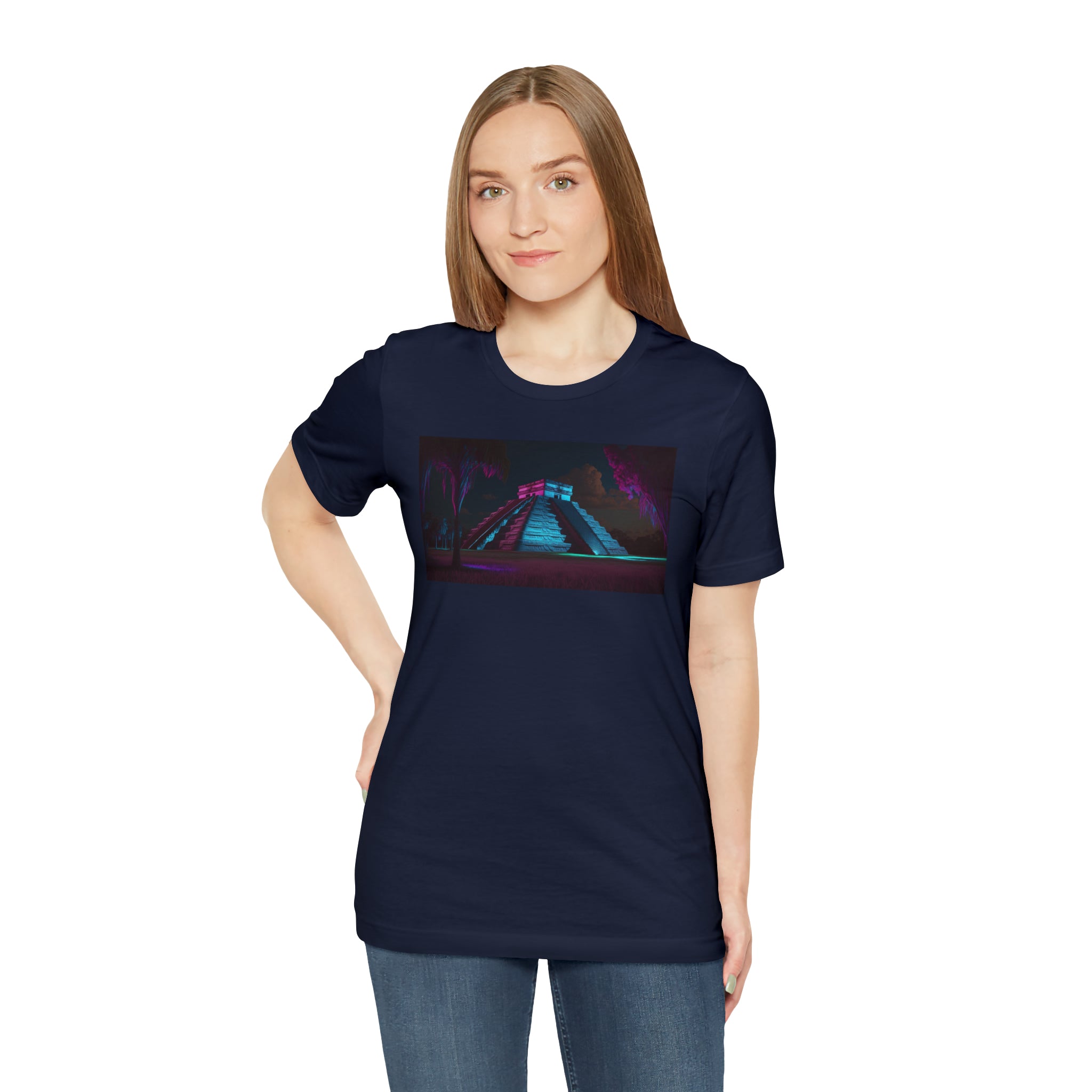 Unisex Jersey Short Sleeve Tee - Chichen Itza, Mexico