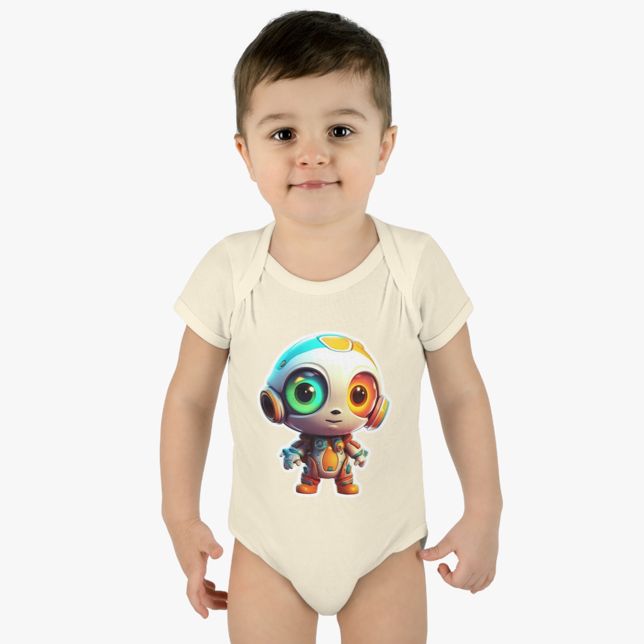 Infant Baby Rib Bodysuit - Buzz, Robot Pop Art 05