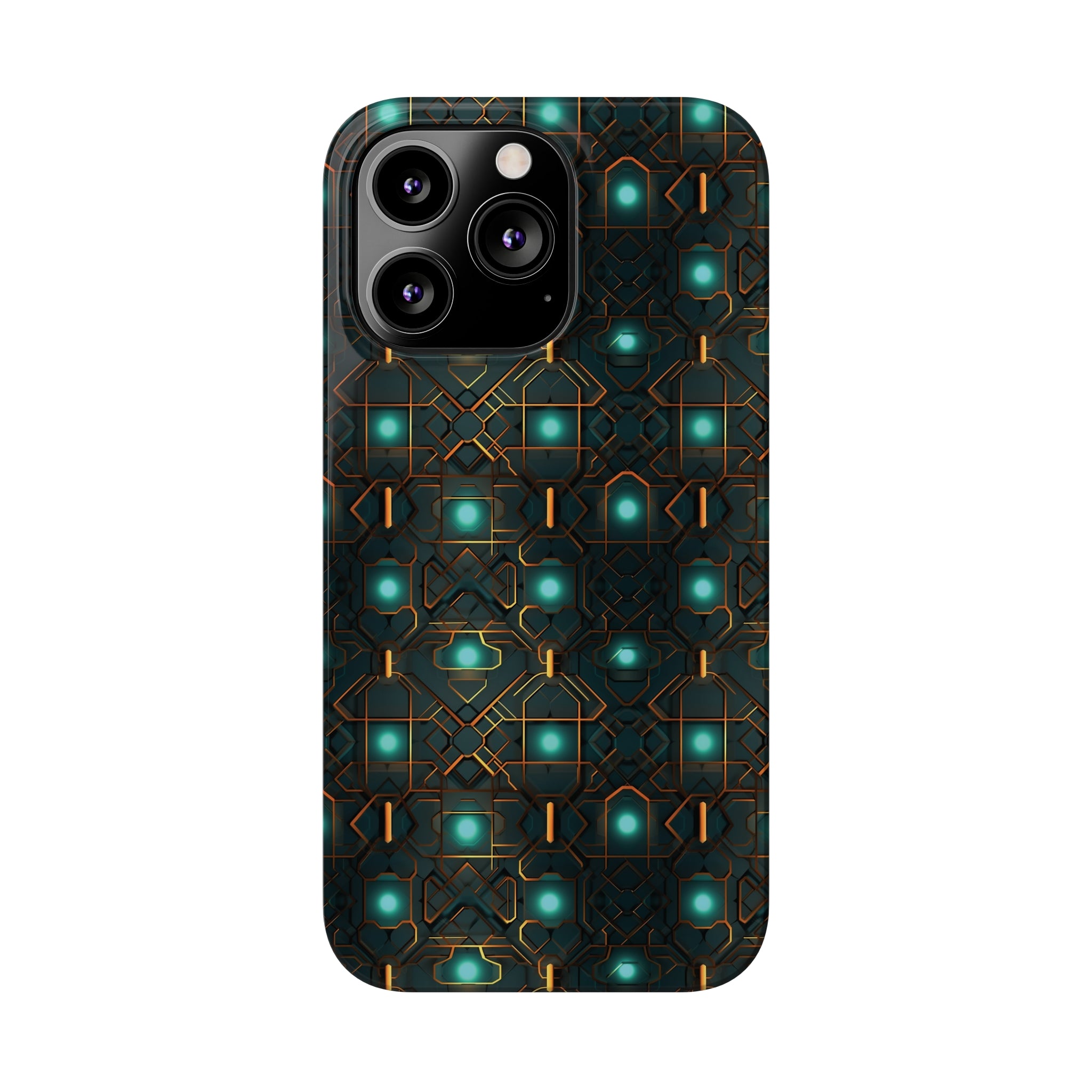 Slim Phone Cases (AOP) - Seamless Futuristic Designs 01