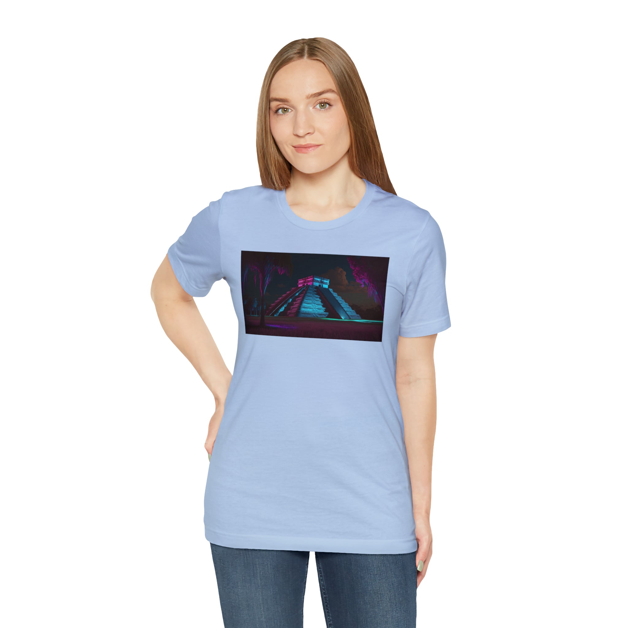 Unisex Jersey Short Sleeve Tee - Chichen Itza, Mexico