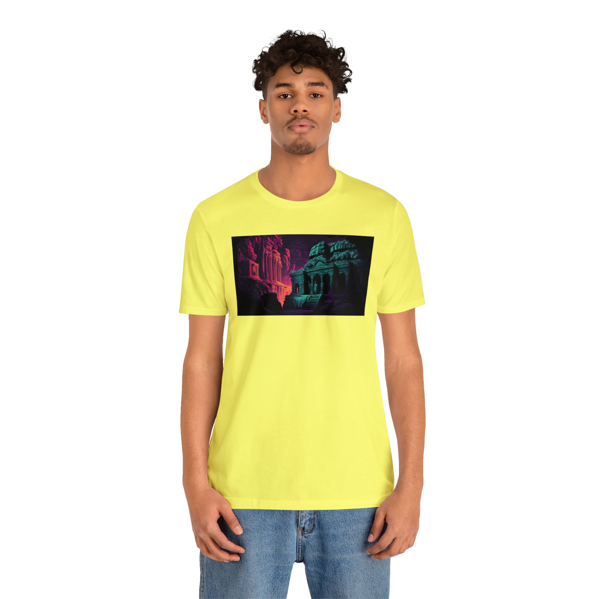 Unisex Jersey Short Sleeve Tee - Ellora Caves, India