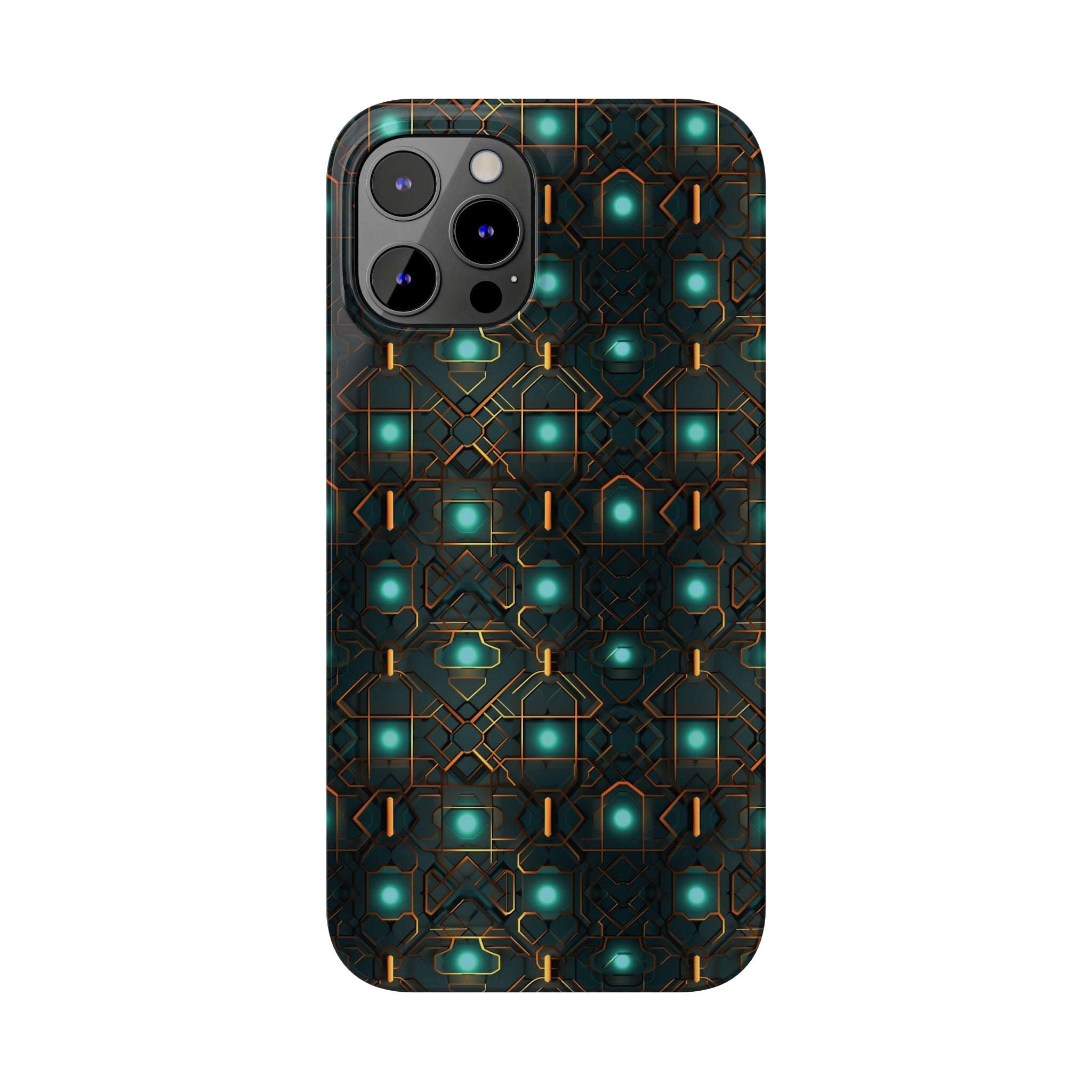 Slim Phone Cases (AOP) - Seamless Futuristic Designs 01