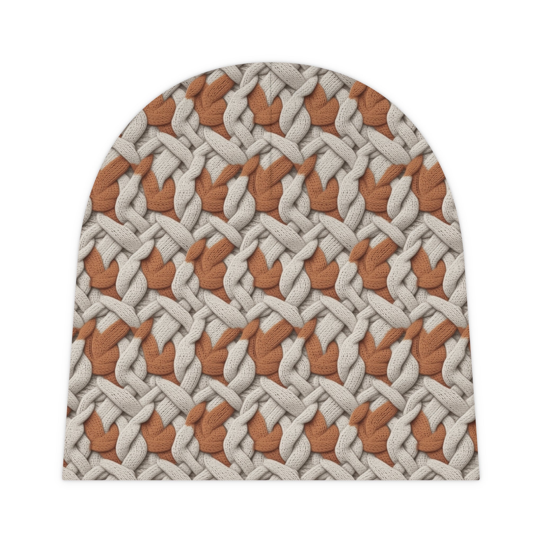 Baby Beanie (AOP) - Seamless Knit Art Design 01