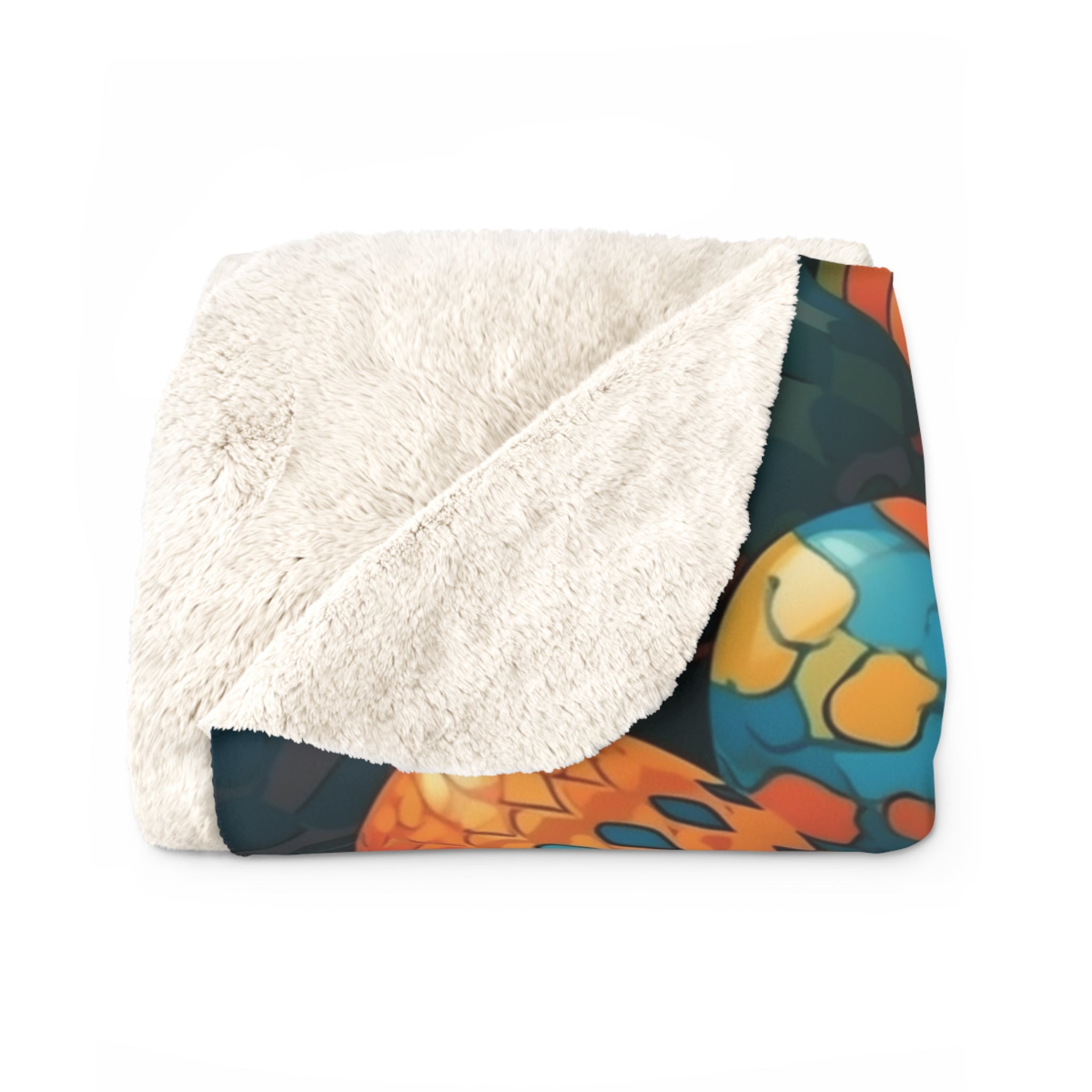 Sherpa Fleece Blanket (AOP) - Seamless Designs 05