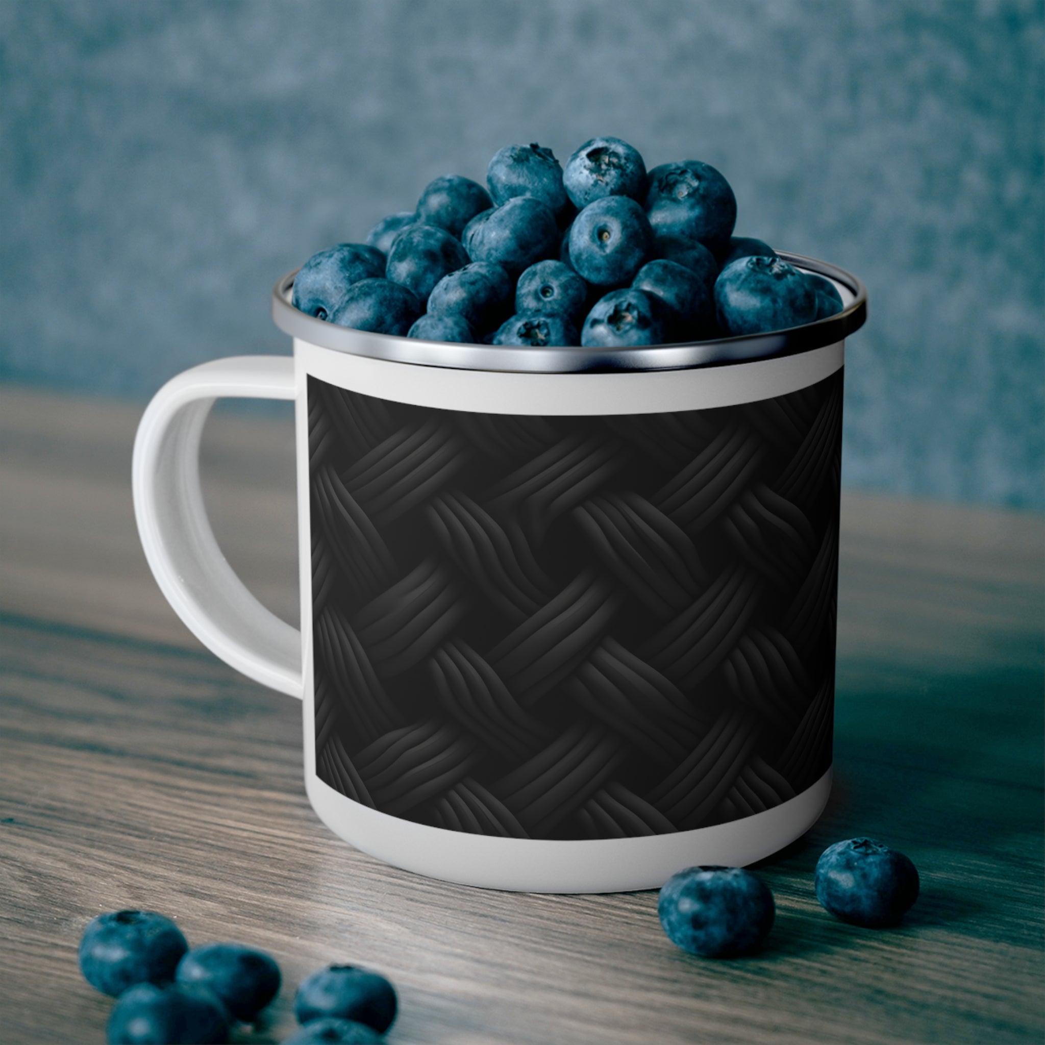 Enamel Camping Mug - Seamless Designs 06