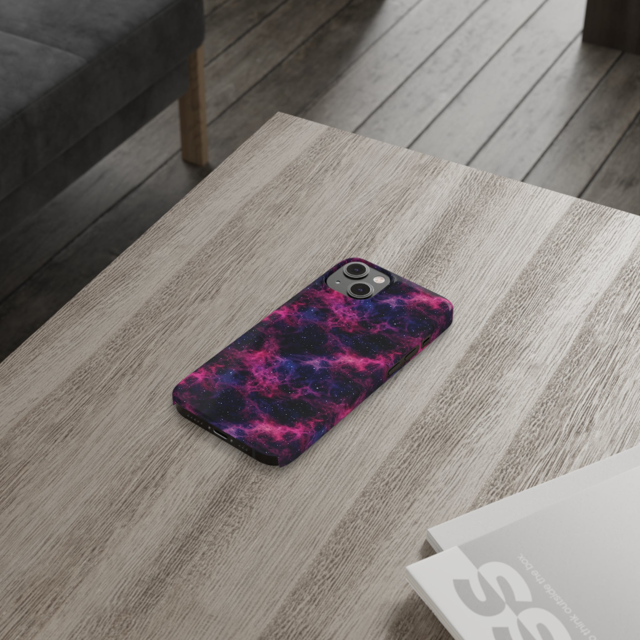 Slim Phone Cases (AOP) - Seamless Fantasy Galaxies 02