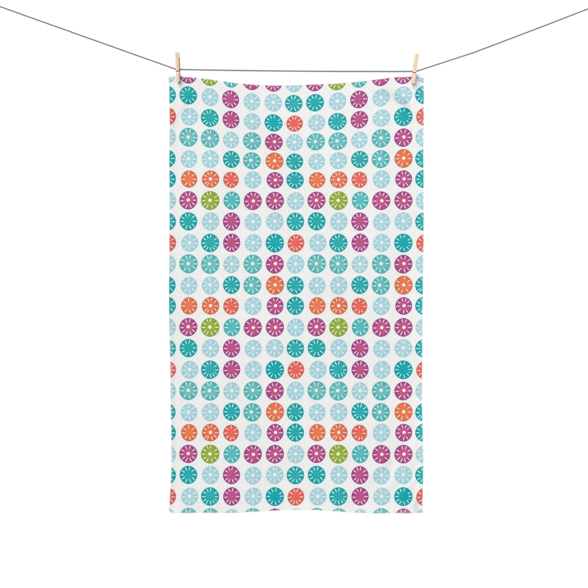 Hand Towel (AOP) - Seamless Minimalistic Pastel Designs 01