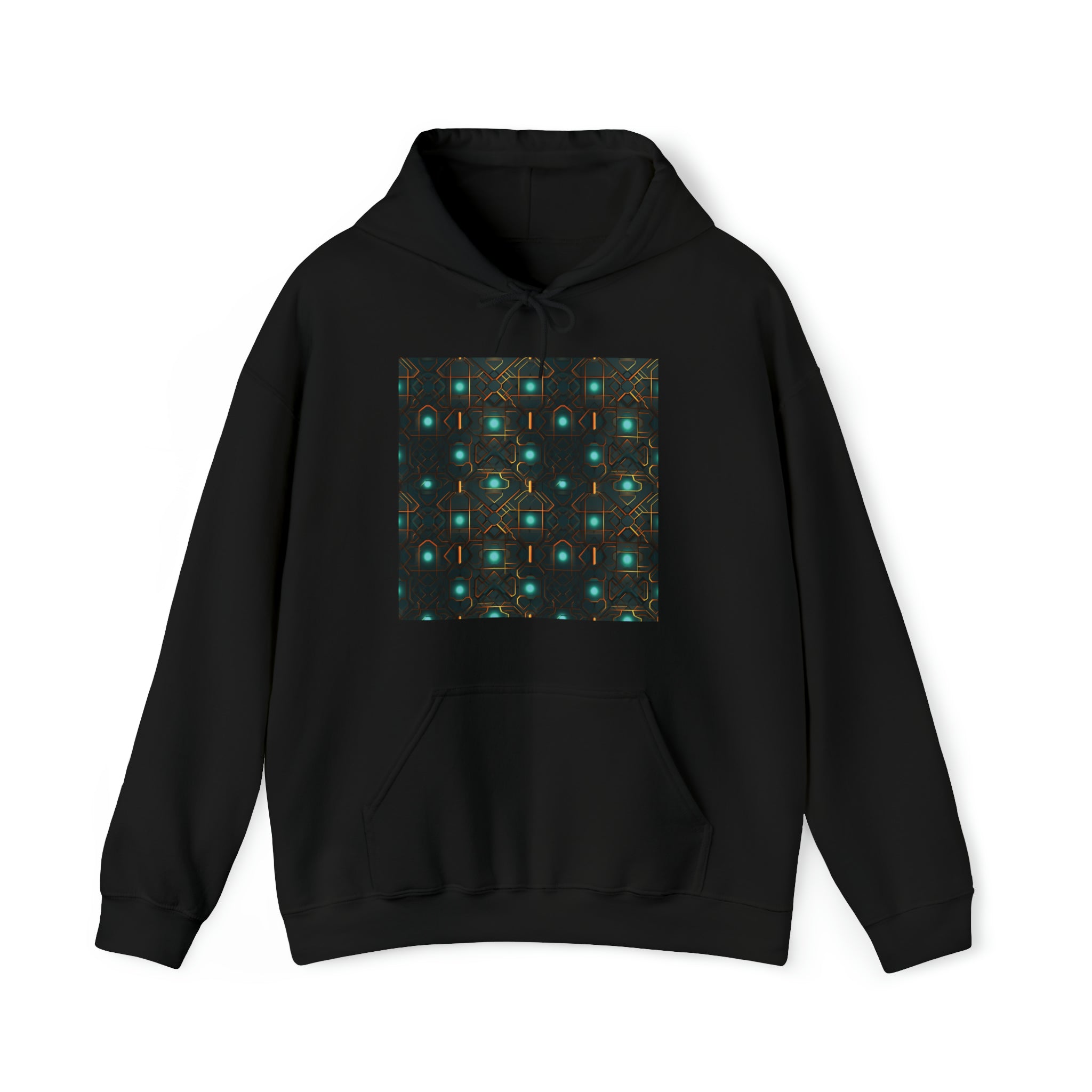 Unisex Heavy Blend™ Hooded Sweatshirt - Abstract Neon Designs 09