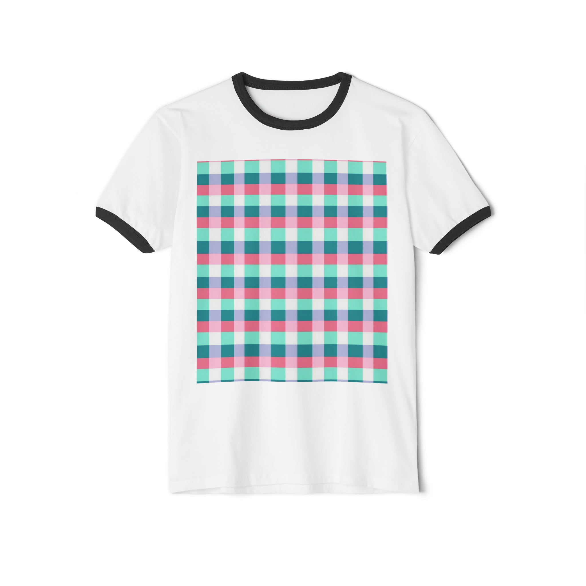 Unisex Cotton Ringer T-Shirt - Abstract Designs 03