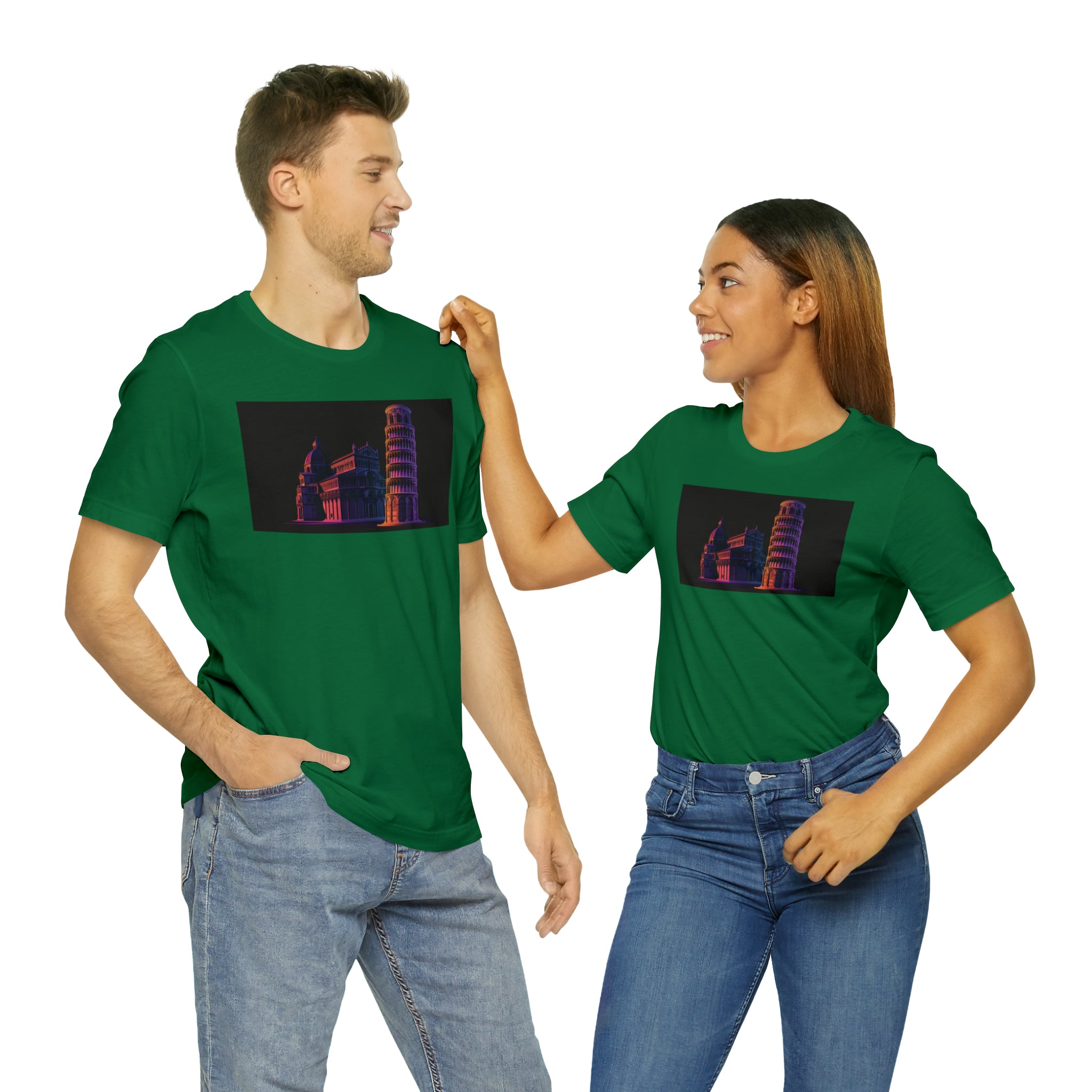 Unisex Jersey Short Sleeve Tee - Leaning Tower of Pisa, Italy