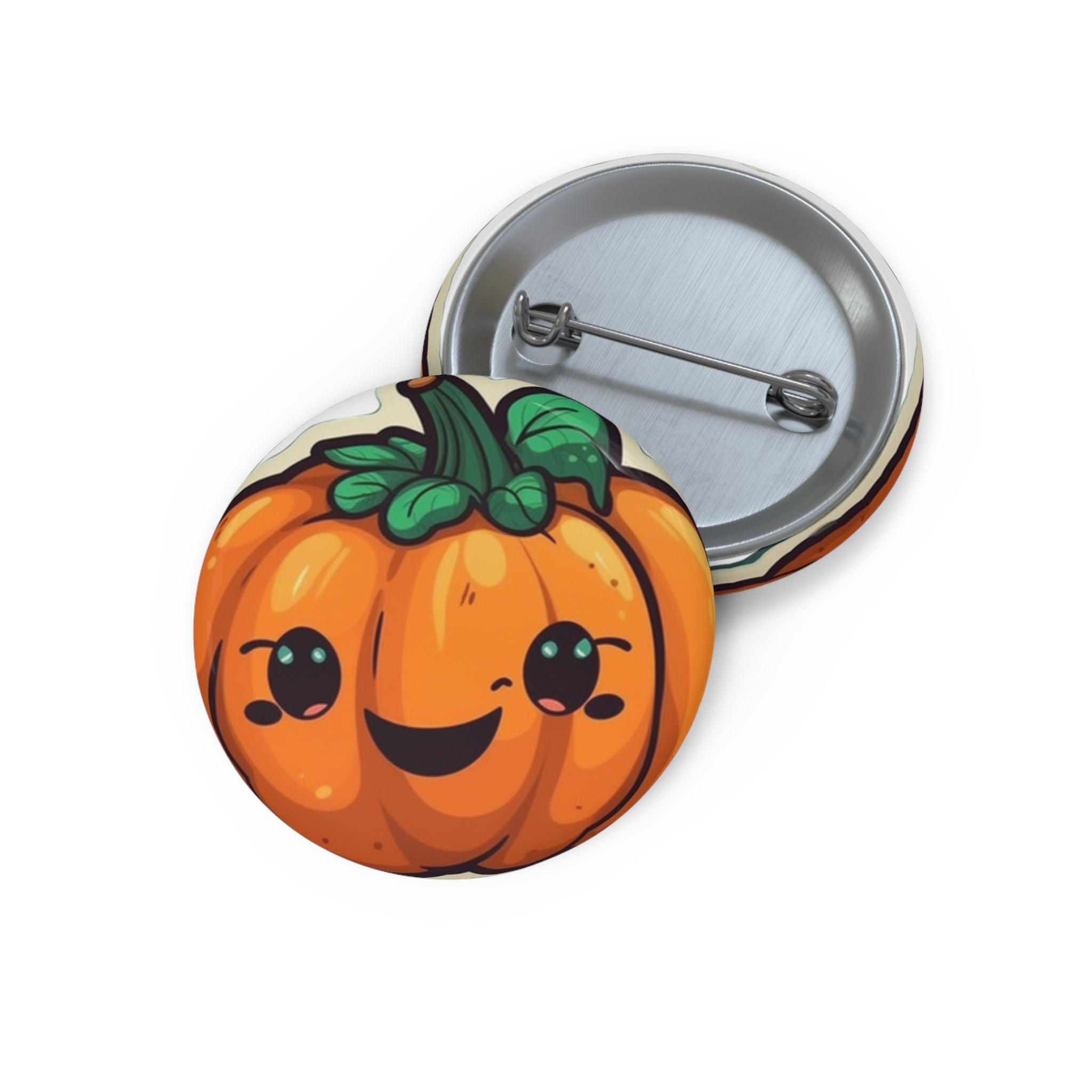 Custom Pin Buttons - Pumpkin