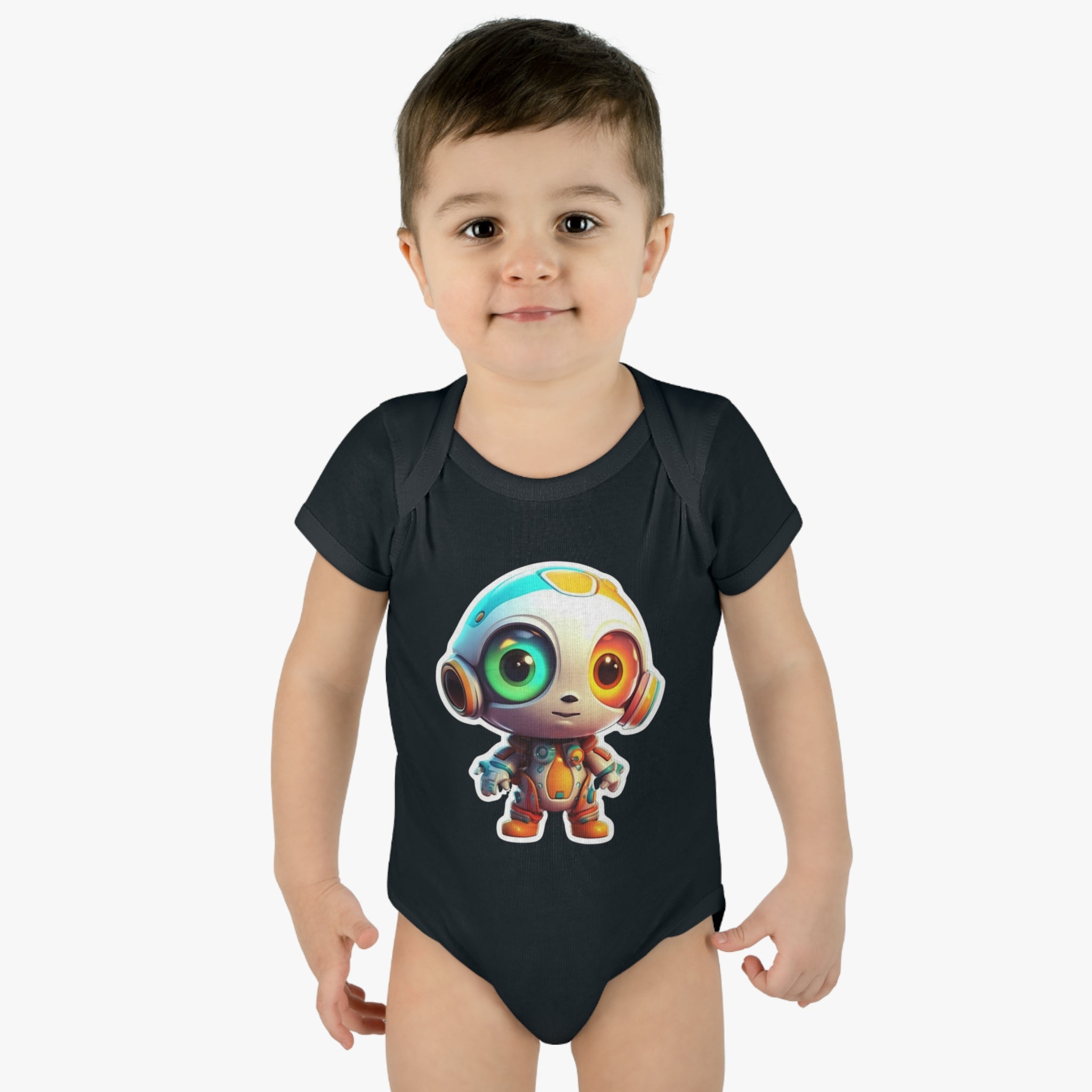 Infant Baby Rib Bodysuit - Buzz, Robot Pop Art 05