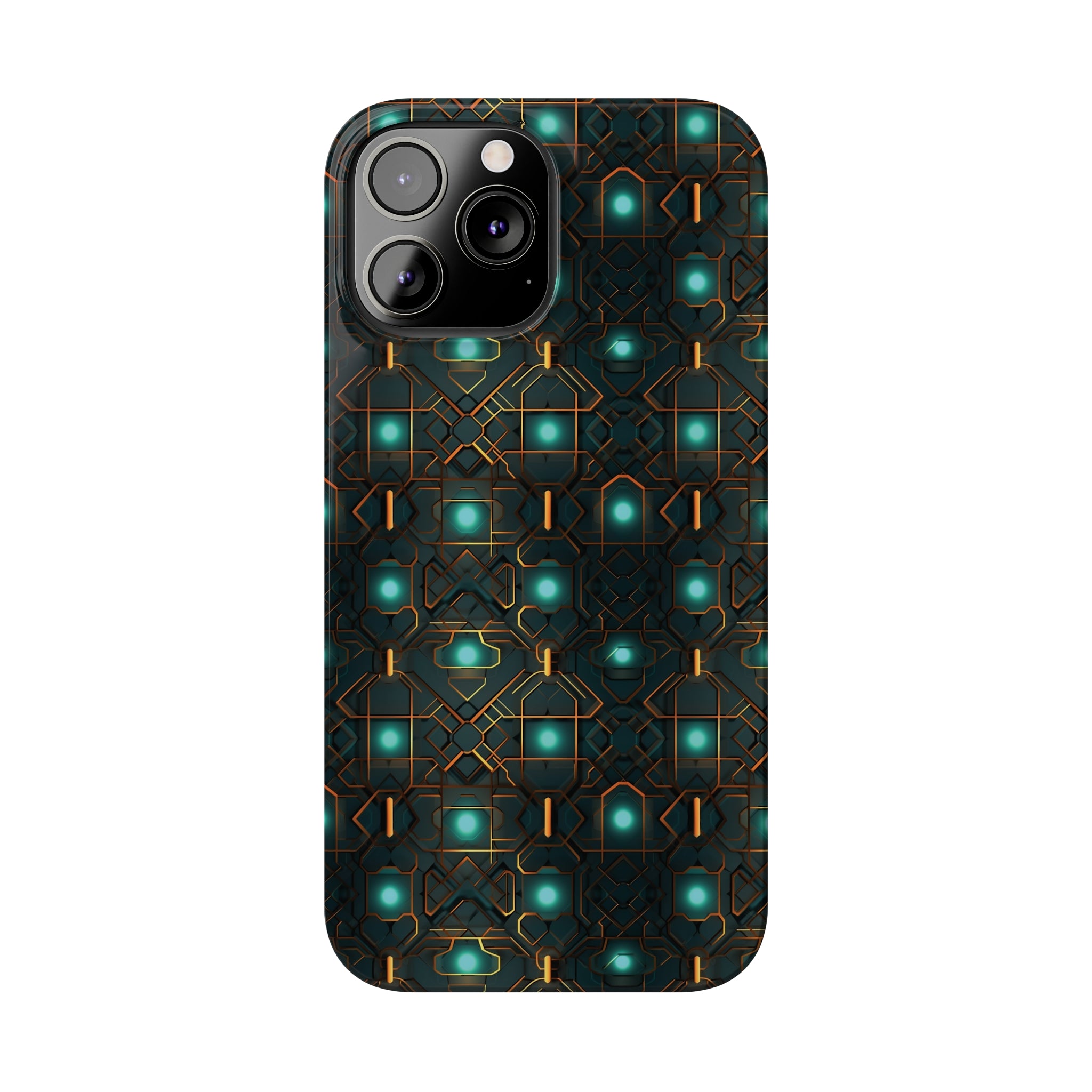 Slim Phone Cases (AOP) - Seamless Futuristic Designs 01