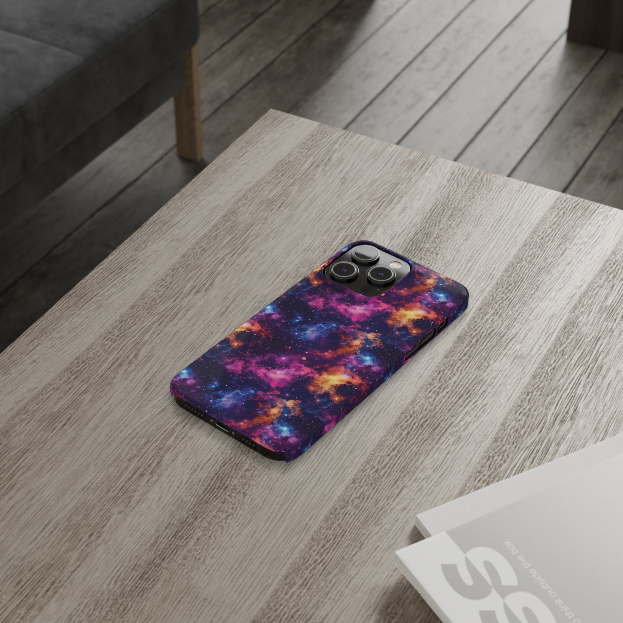 Slim Phone Cases (AOP) - Seamless Fantasy Galaxies 06