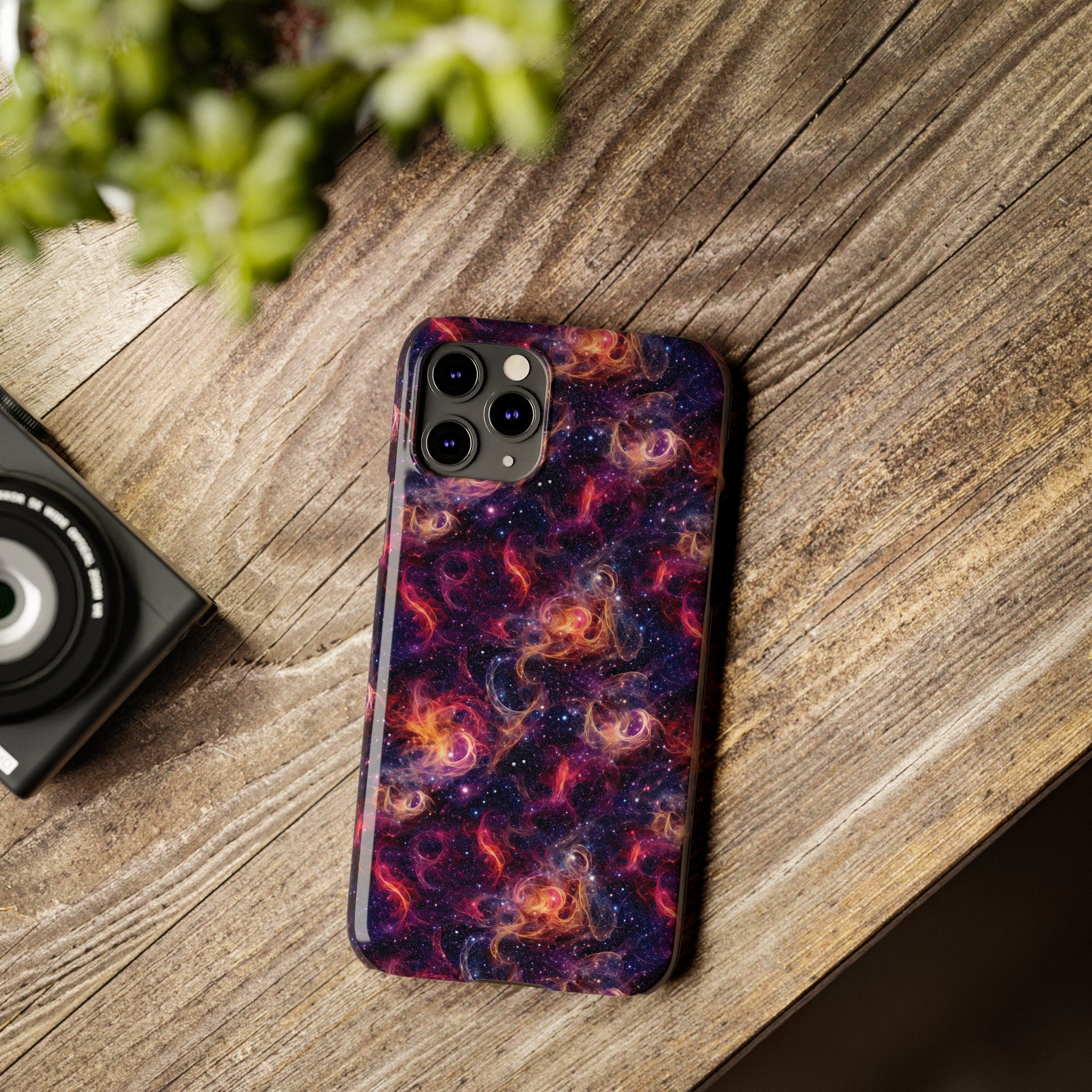 Slim Phone Cases (AOP) - Seamless Fantasy Galaxies 01