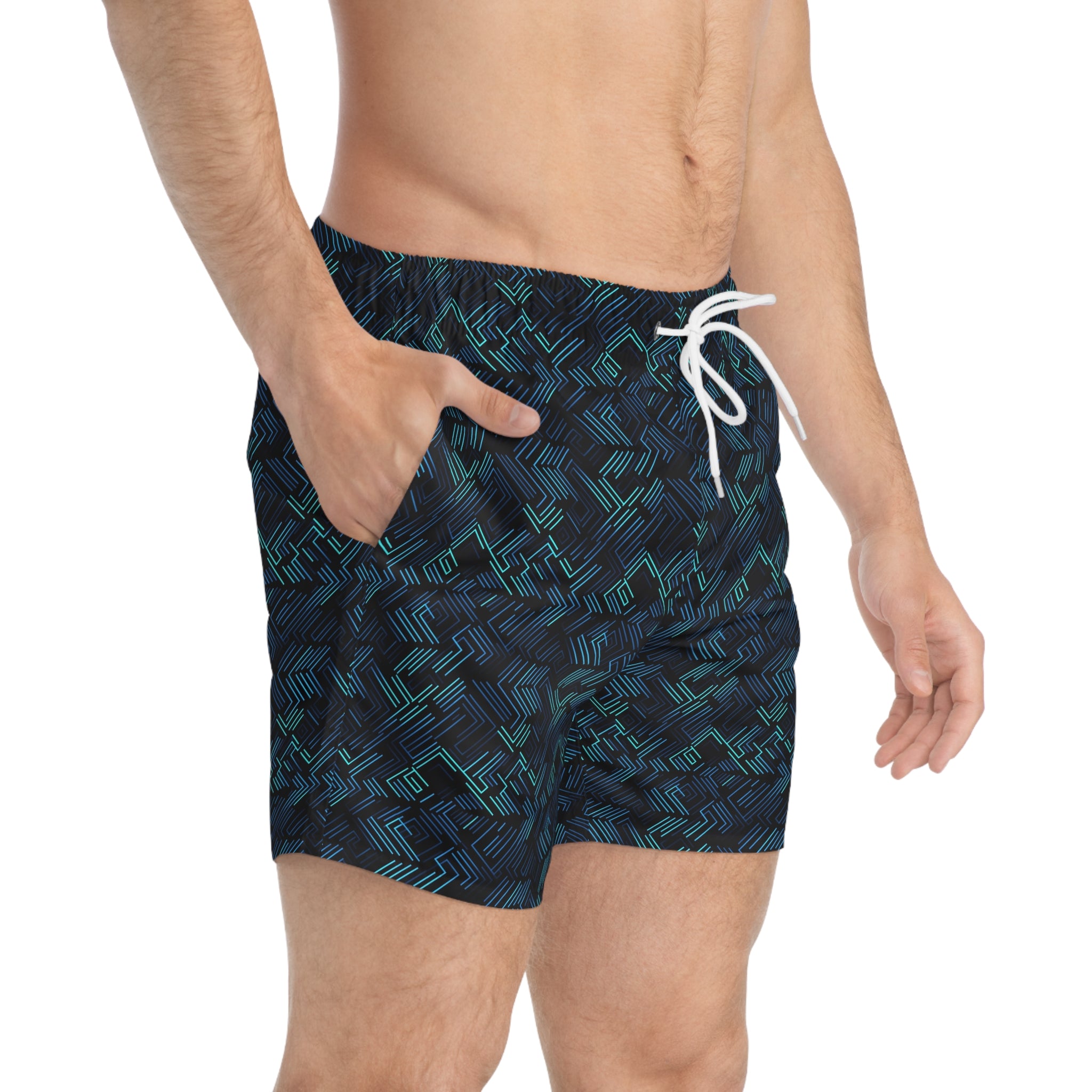 Swim Trunks (AOP) - Seamless Abstract Designs 08