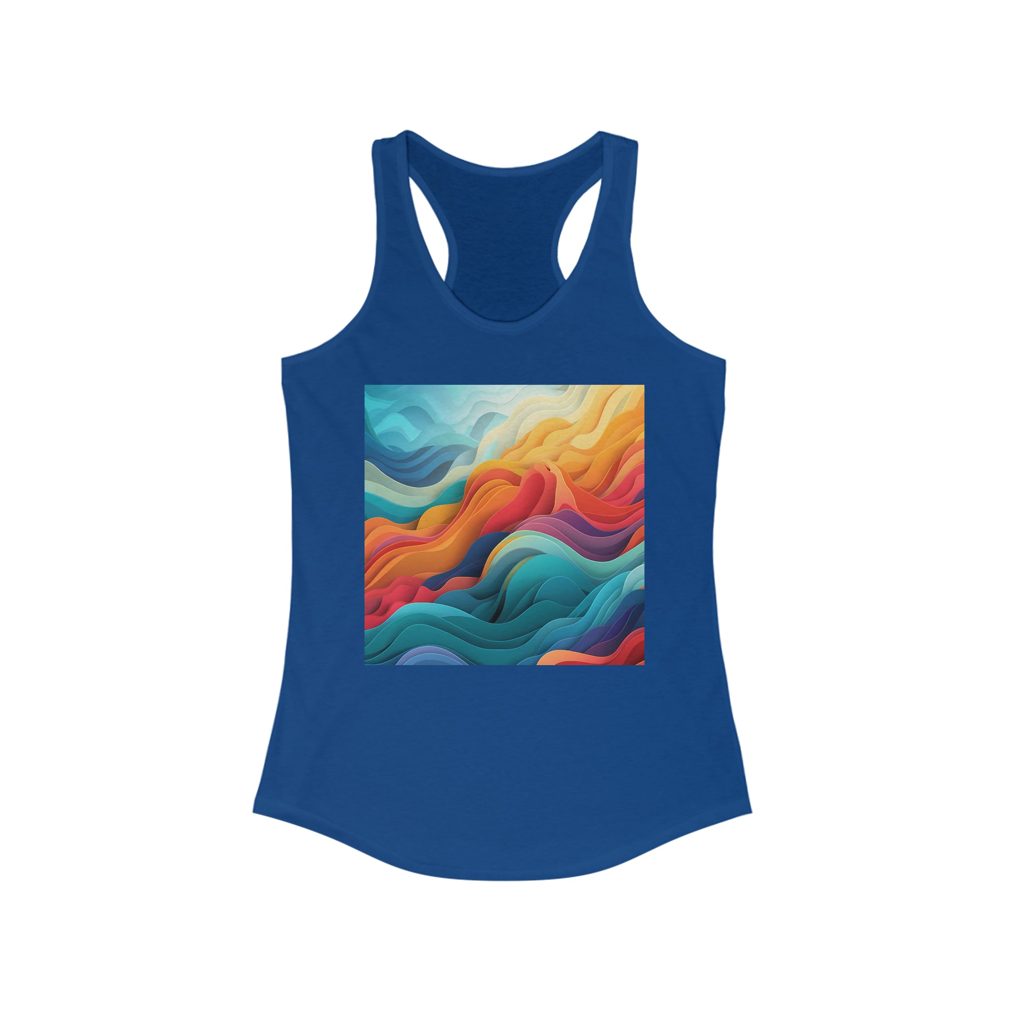 Women's Ideal Racerback Tank - Vector Art Design 03