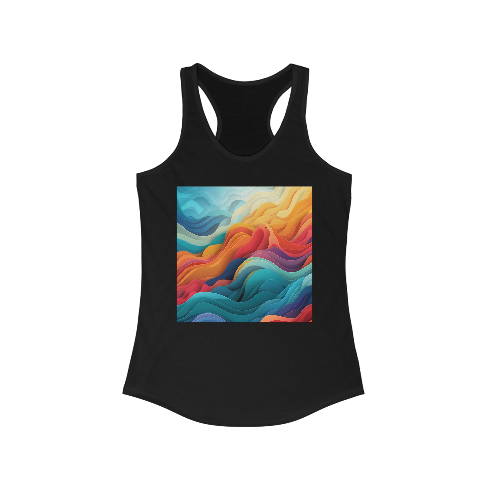 Women's Ideal Racerback Tank - Vector Art Design 03