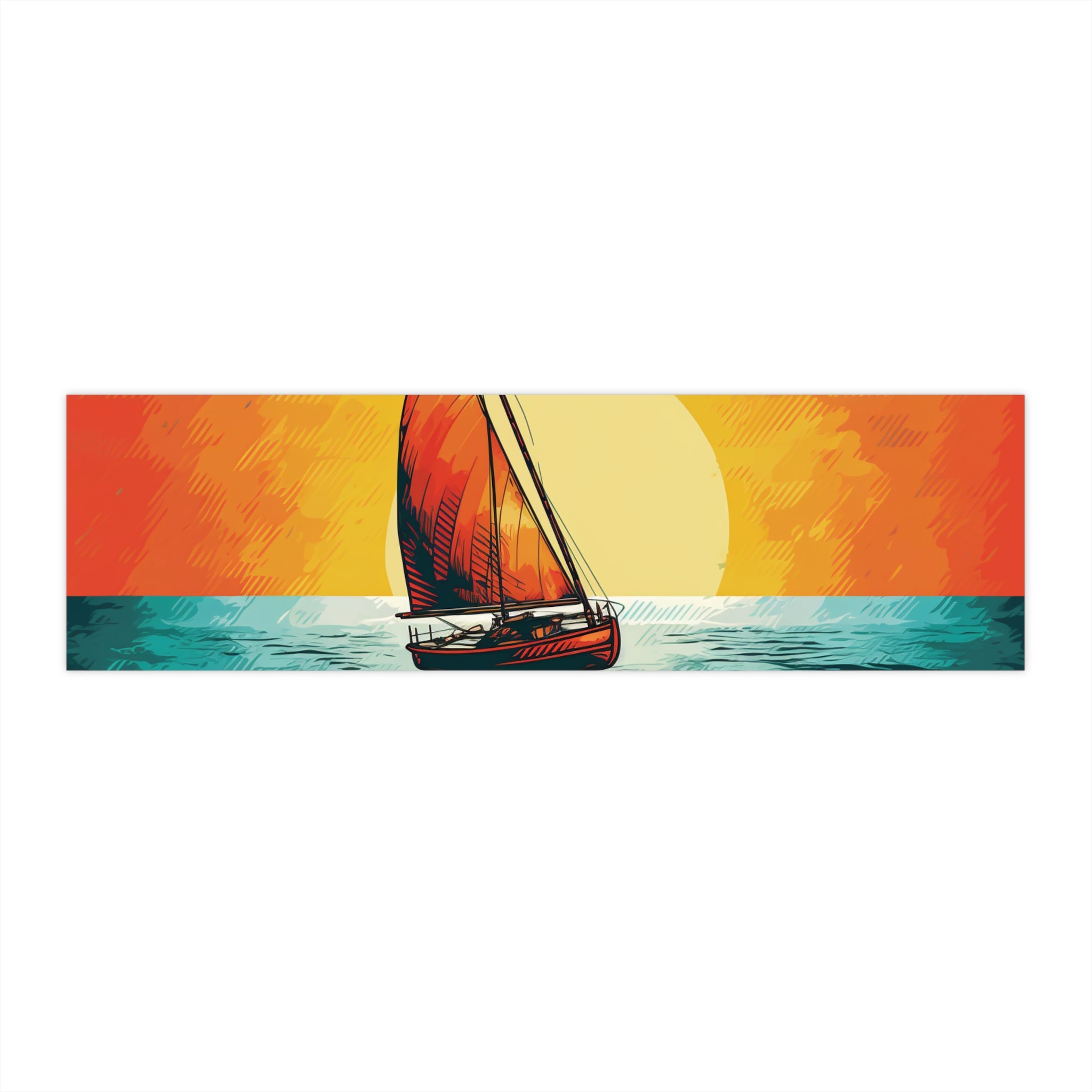 Bumper Stickers - Pop Art Designs, Sailboat