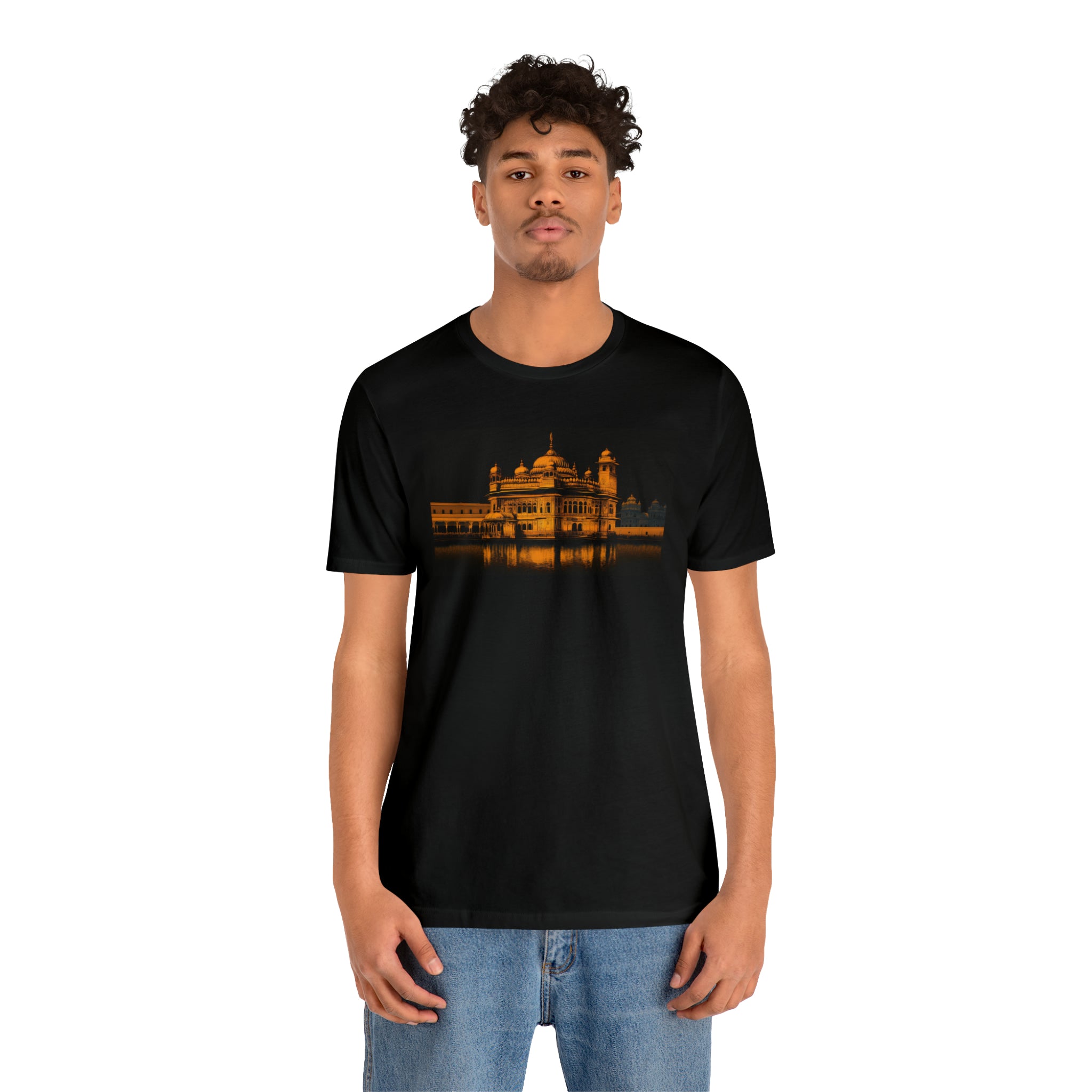 Unisex Jersey Short Sleeve Tee - Golden Temple, India