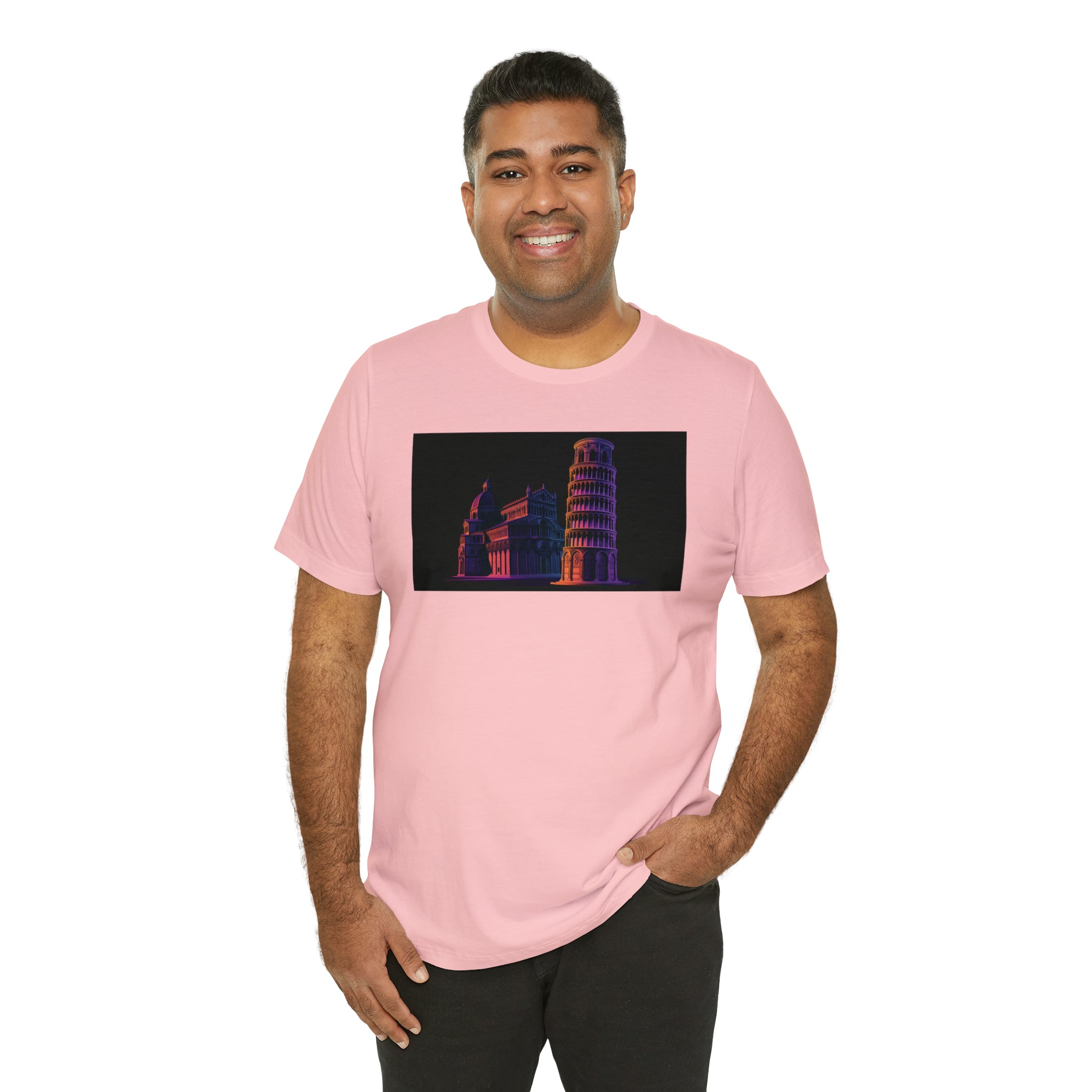 Unisex Jersey Short Sleeve Tee - Leaning Tower of Pisa, Italy