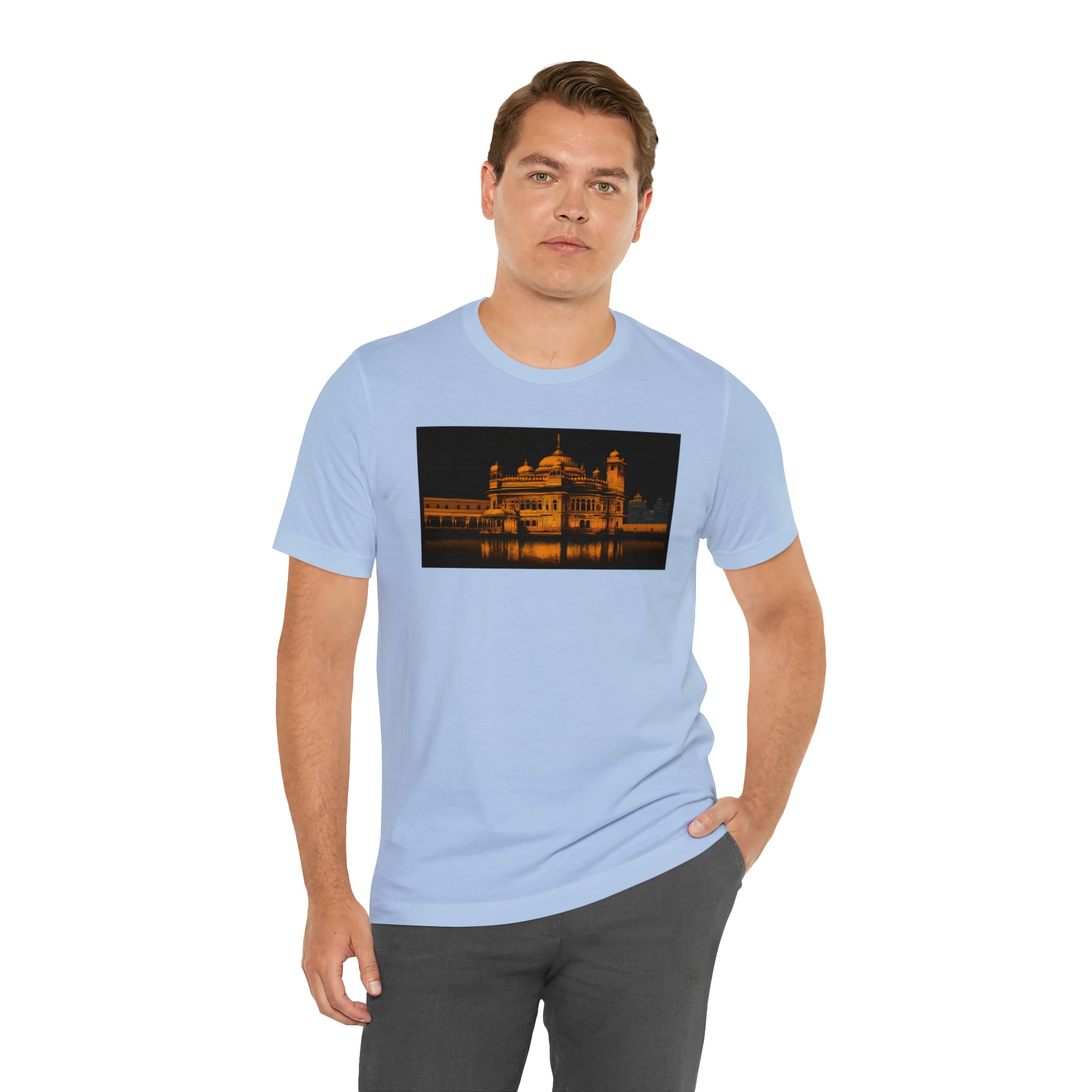 Unisex Jersey Short Sleeve Tee - Golden Temple, India