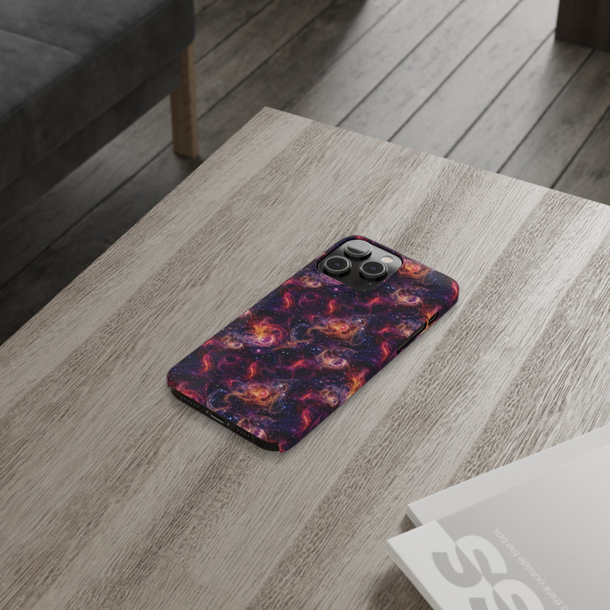 Slim Phone Cases (AOP) - Seamless Fantasy Galaxies 01